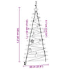 Juletre med 50 LED Naturlig 120 cm heltre ask