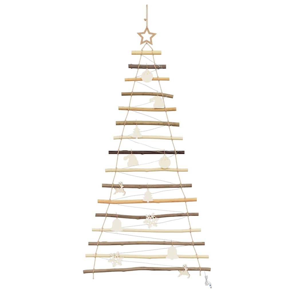 Juletre med 80 LED Naturlig 150 cm heltre ask