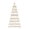 Juletre med 80 LED Naturlig 150 cm heltre ask