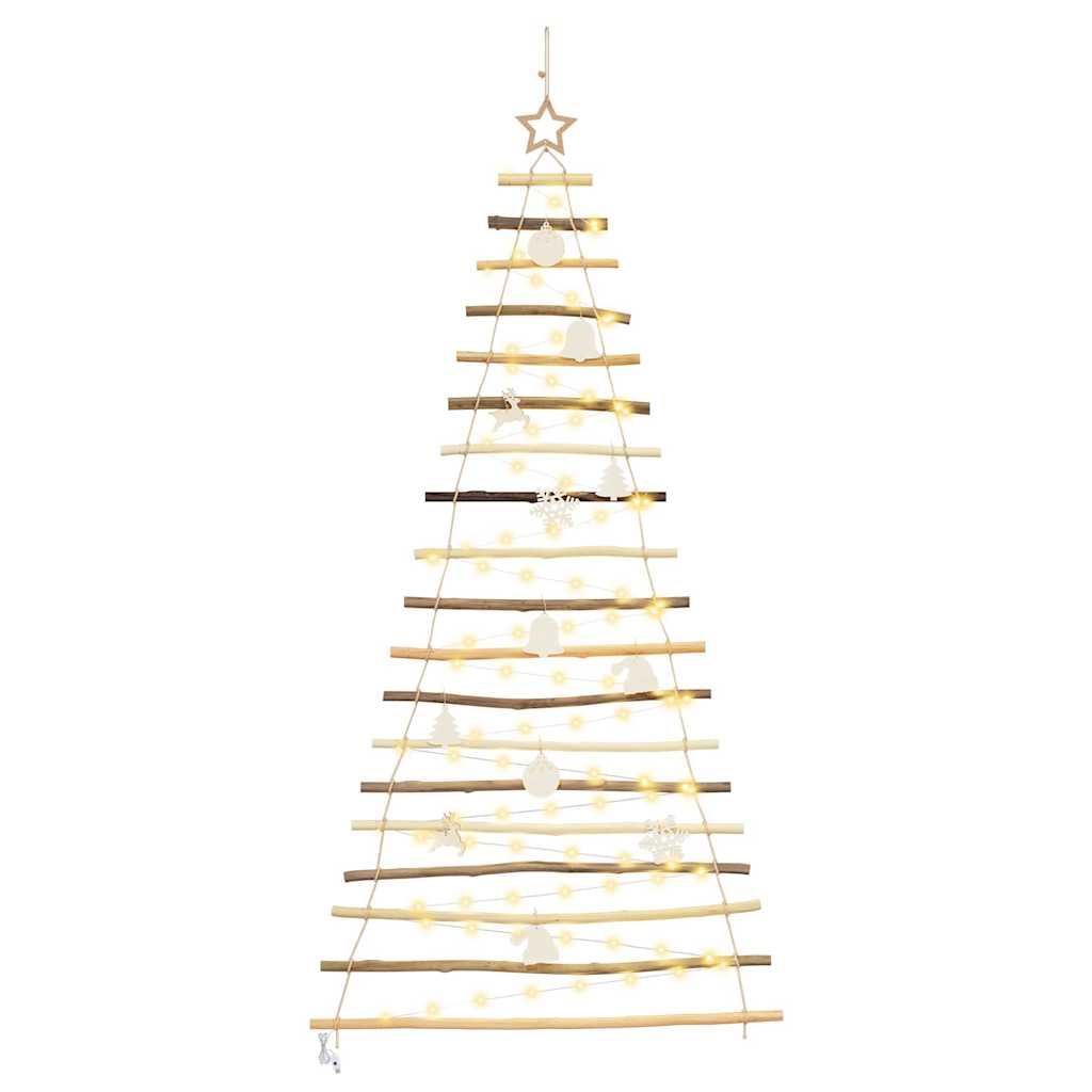 Juletre med 100 LED Naturlig 180 cm heltre ask
