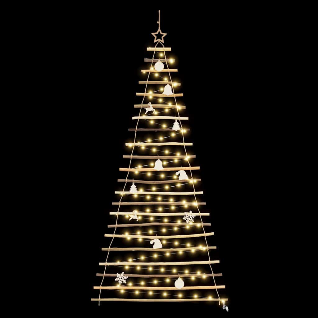 Juletre med 130 LED Naturlig 210 cm heltre ask