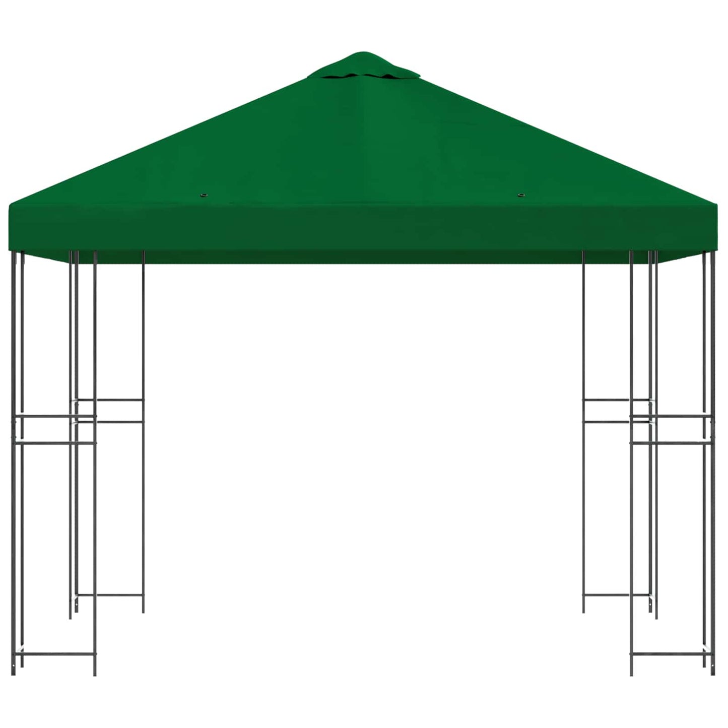Paviljong 3 x 3 m Grønn Polyester og stål 190 gsm