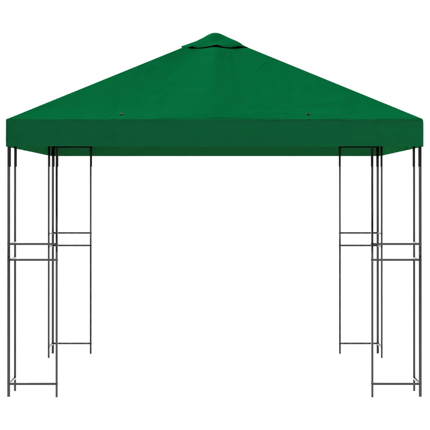 Paviljong 3 x 3 m Grønn Polyester og stål 190 gsm