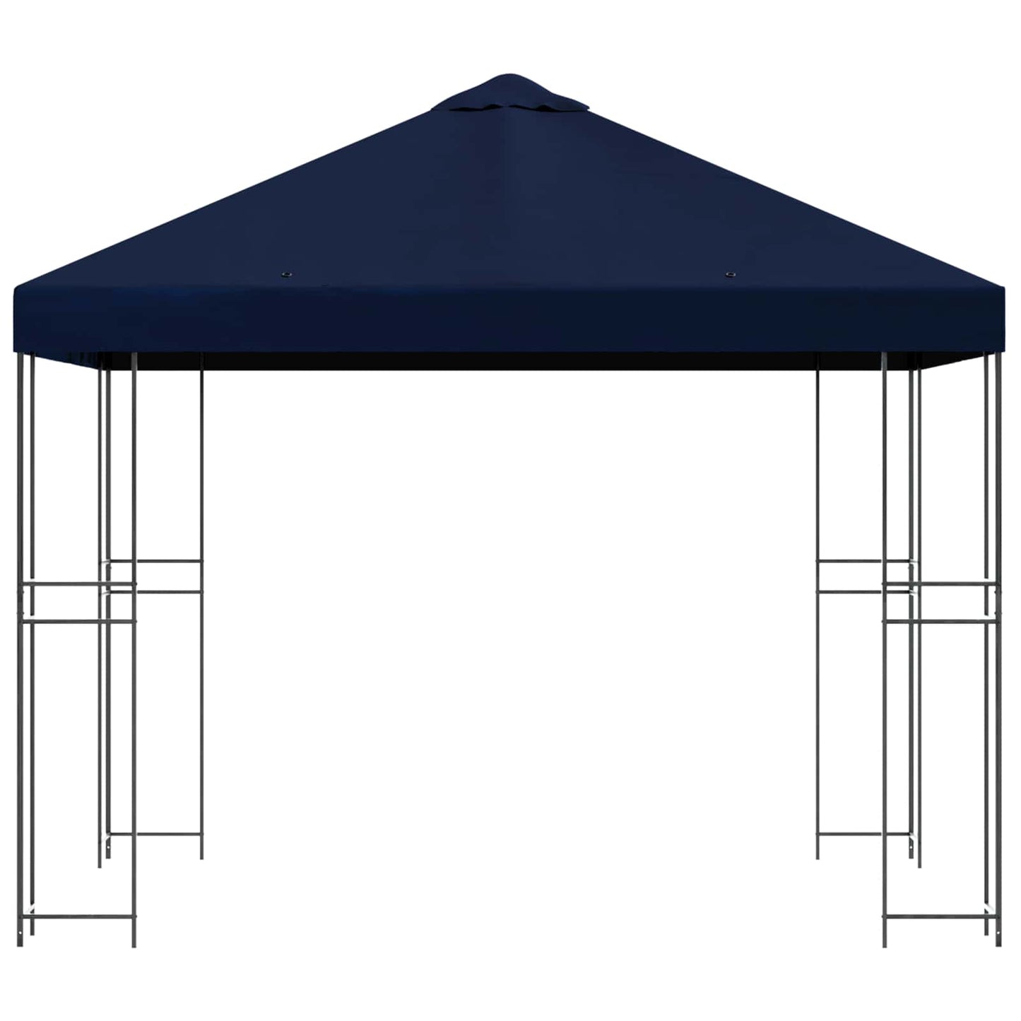Paviljong 3 x 3 m Blå Polyester og stål 190 gsm