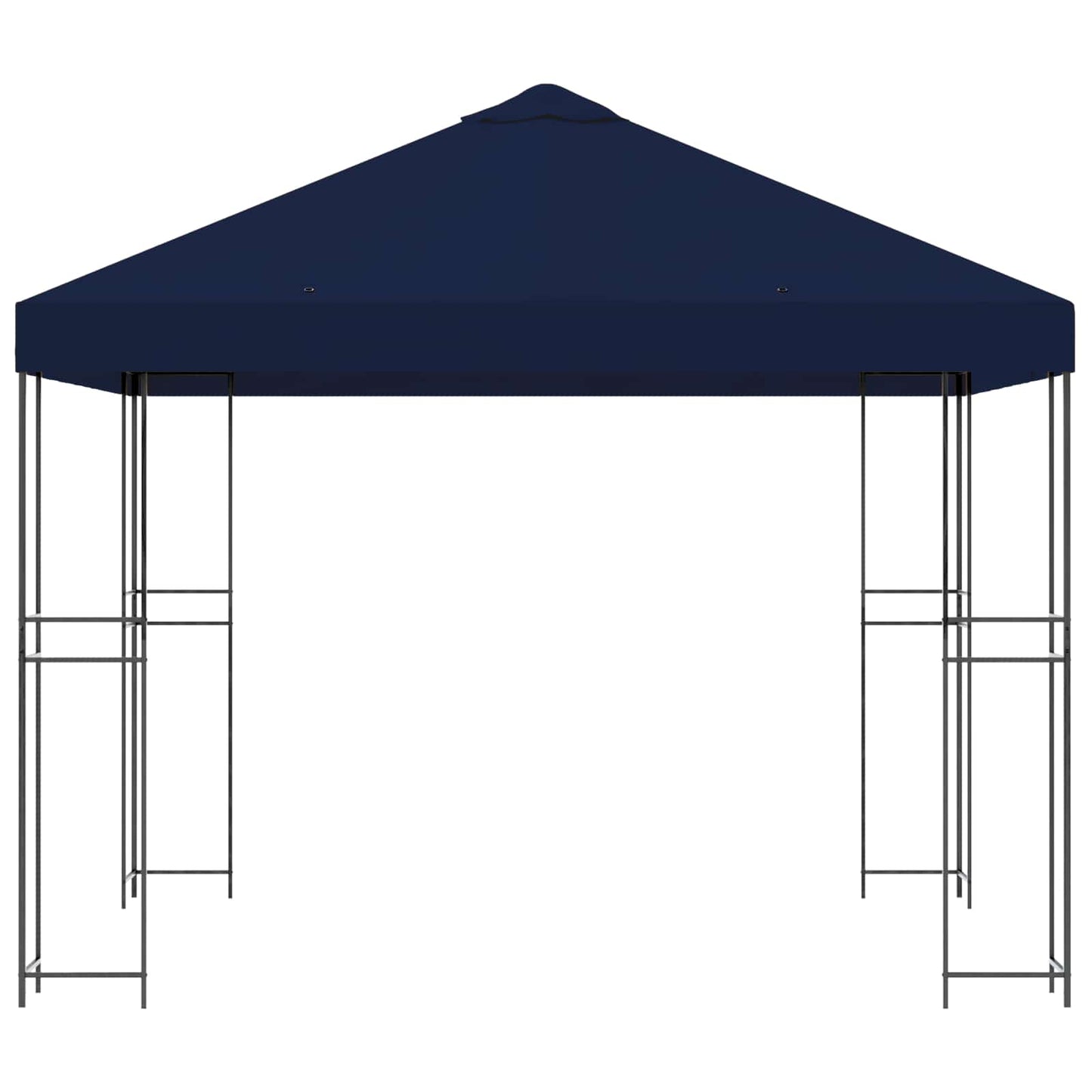 Paviljong 3 x 3 m Blå Polyester og stål 190 gsm