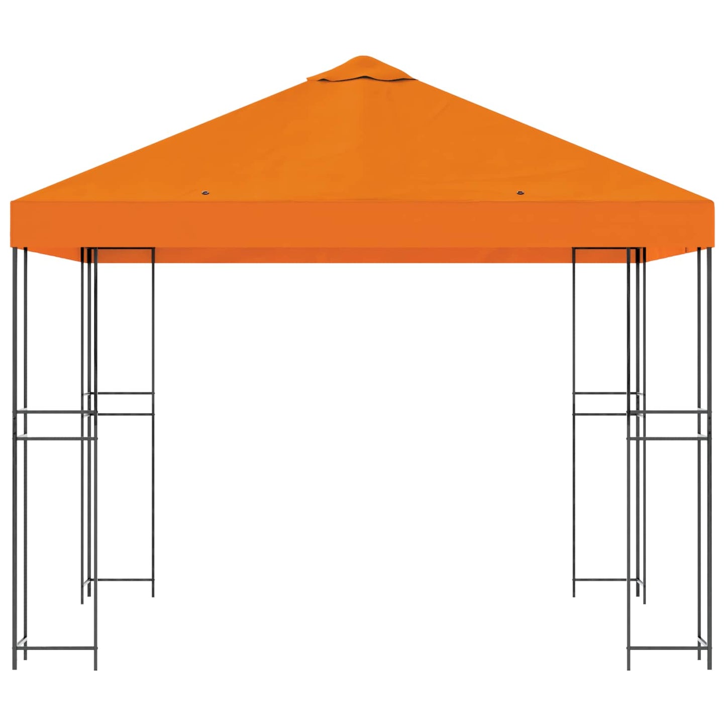 Paviljong 3 x 3 m Oransje Polyester og stål 190 gsm