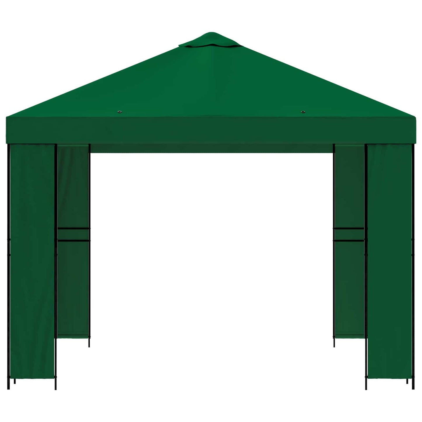 Paviljong 3 x 3 m Grønn Polyester og stål 190 gsm