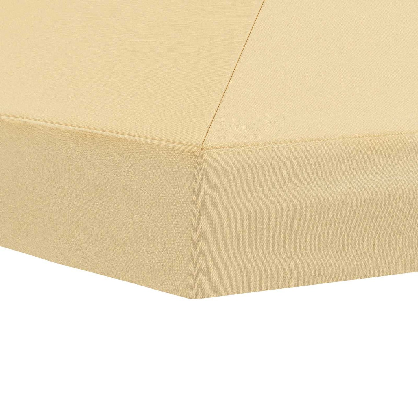 Hagepaviljong kanopydeksel 6 x 3 m Krem Polyester 190
