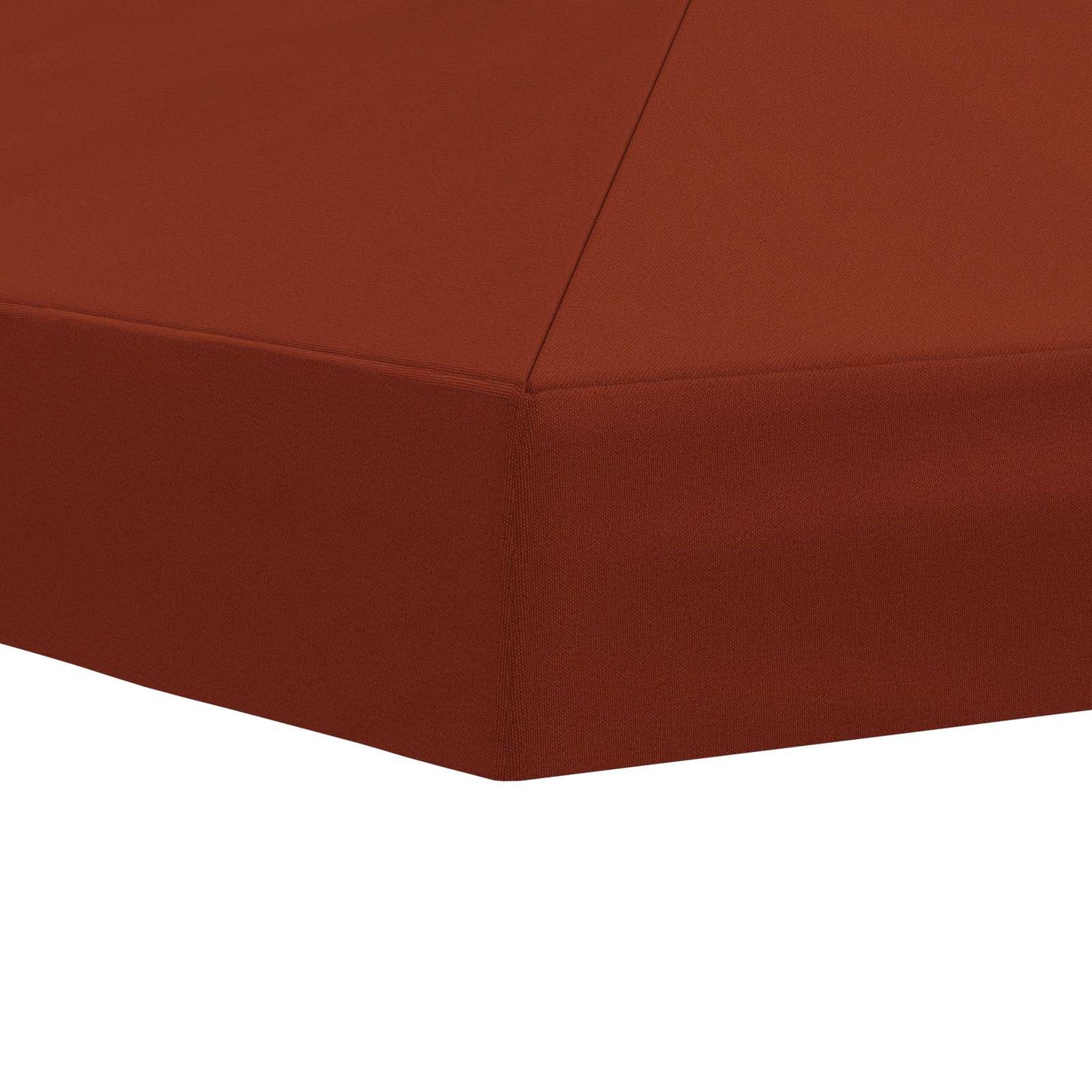 Hagepaviljong kanopydeksel 6 x 3 m Terrakotta Polyester 190