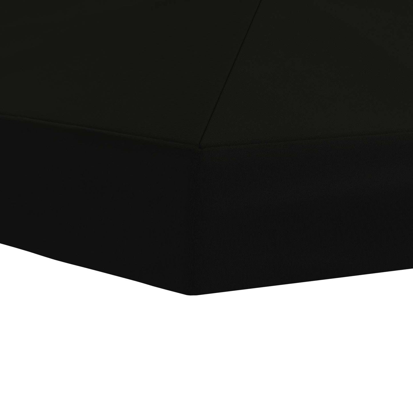 Hagepaviljong kanopydeksel 6 x 3 m Svart Polyester 190