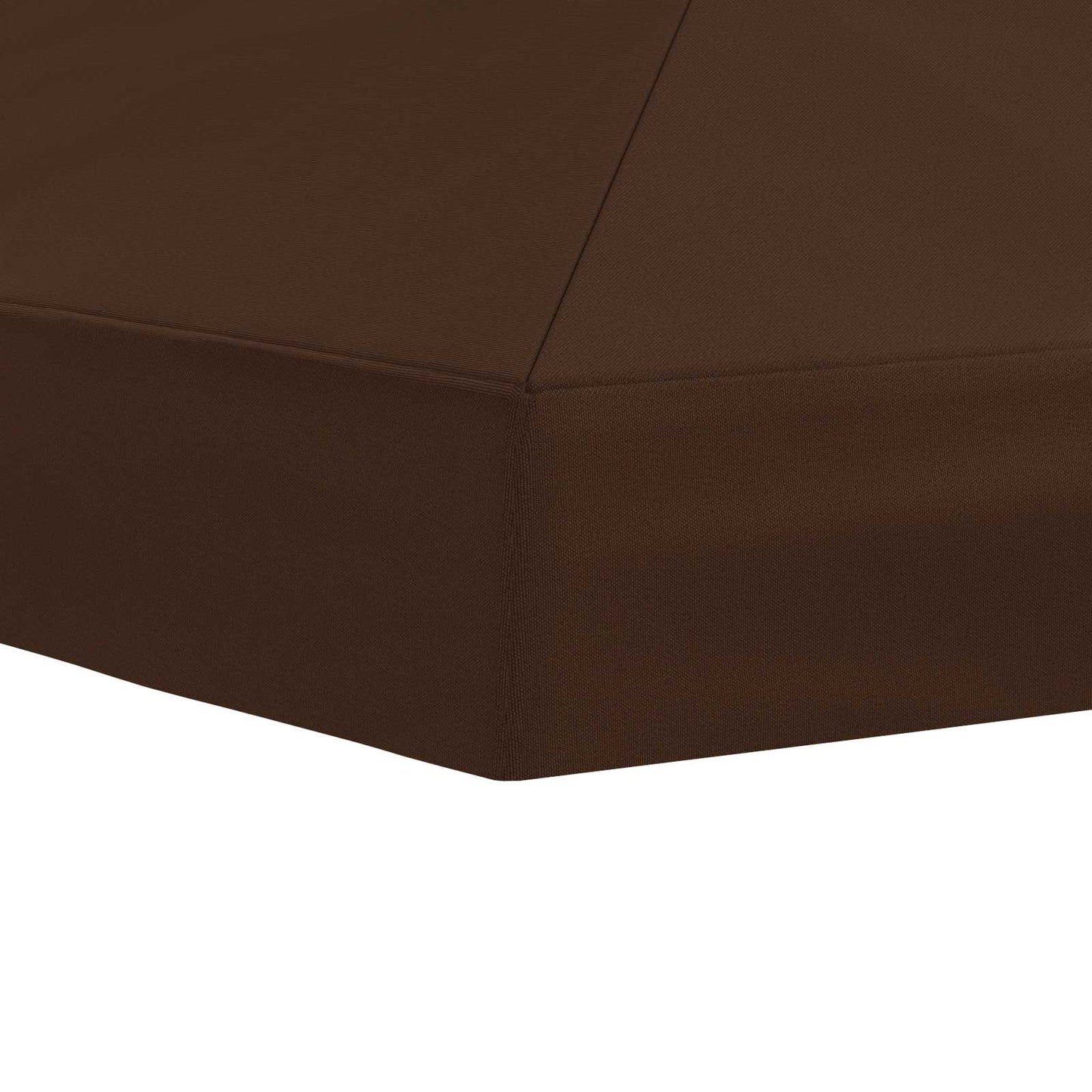 Hagepaviljong kanopydeksel 6 x 3 m Brun Polyester 190