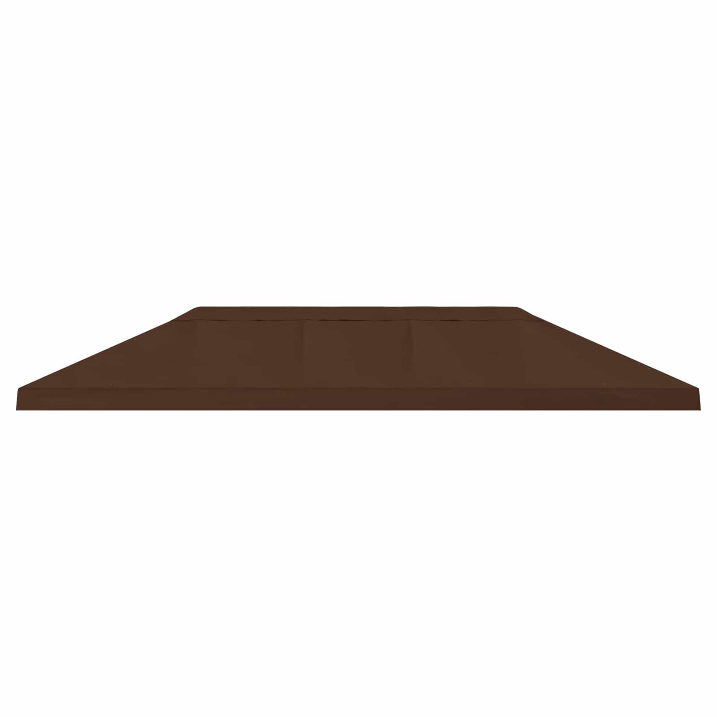 Hagepaviljong kanopydeksel 6 x 3 m Brun Polyester 190