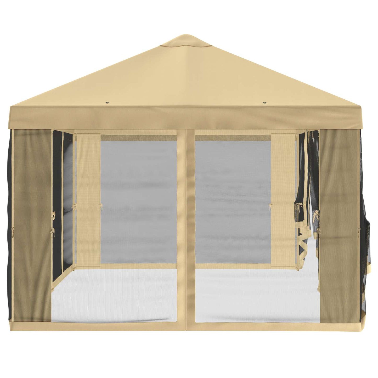 Teltduk med sidevegger 6 x 3 m Krem Polyester 190