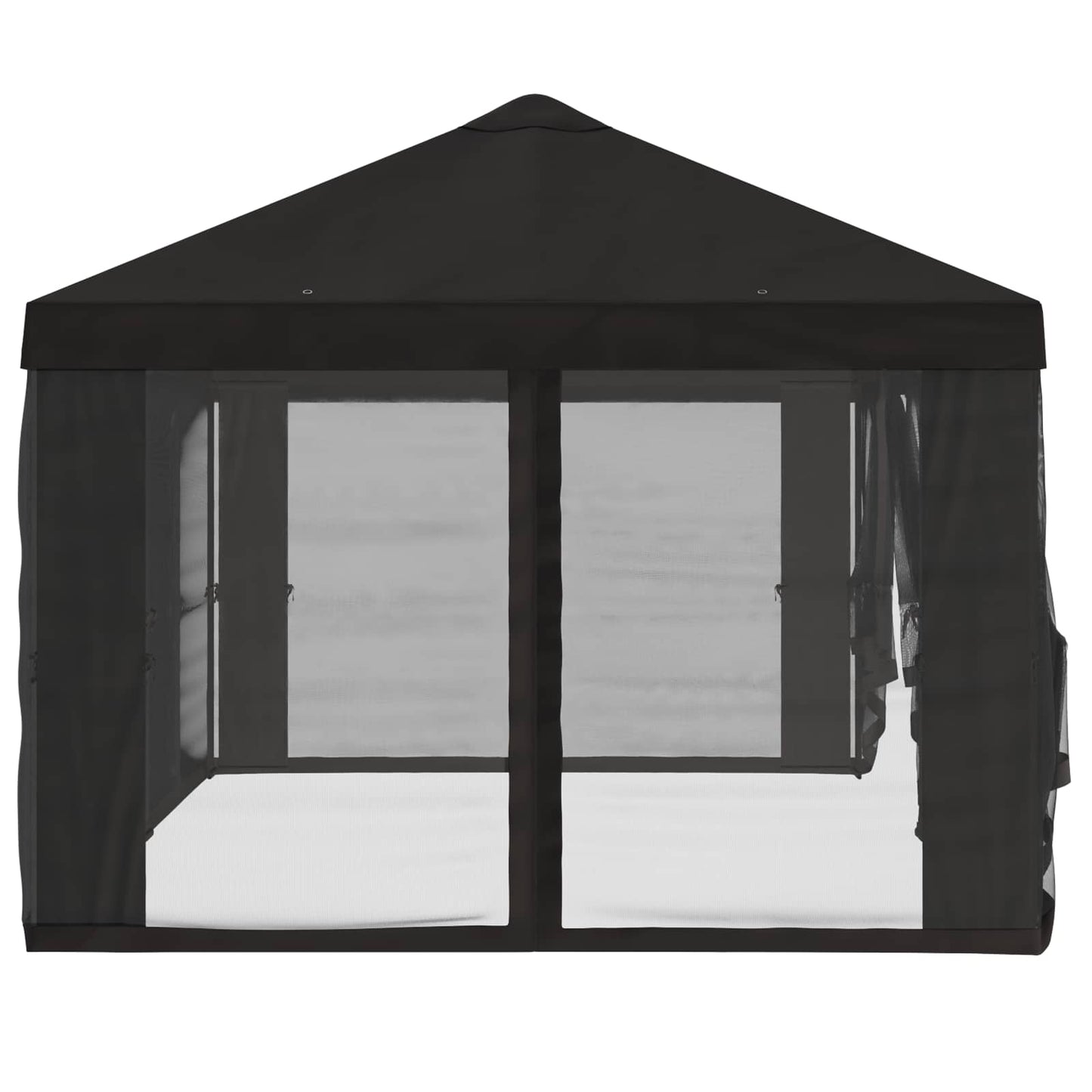 Teltduk med sidevegger 6 x 3 m Antrasitt Polyester 190