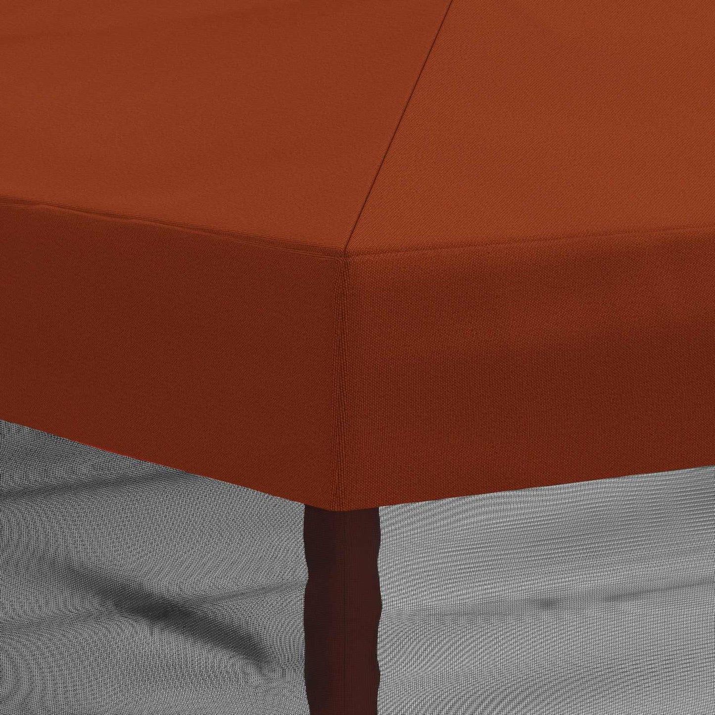 Teltduk med sidevegger 6 x 3 m Terrakotta Polyester 190
