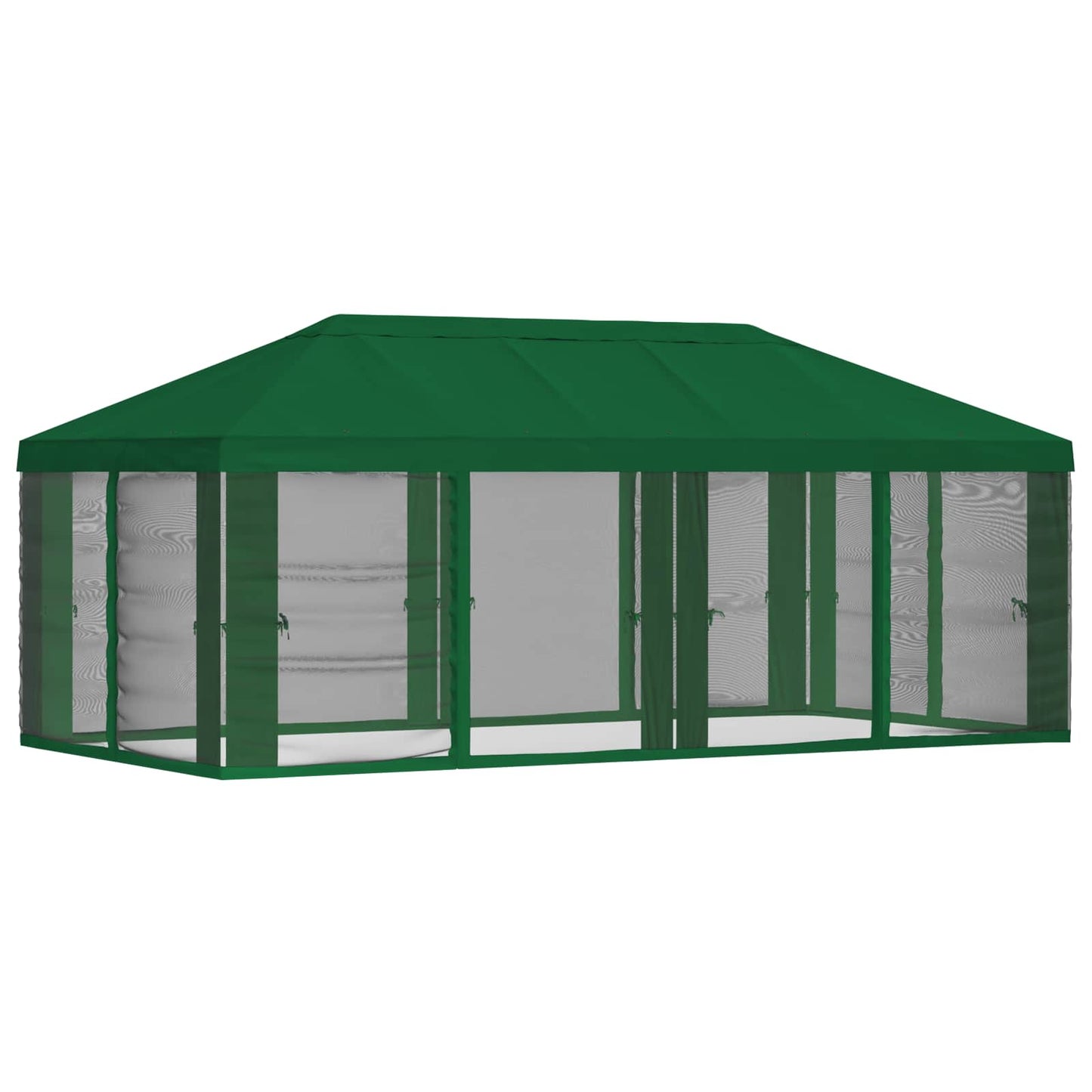 Teltduk med sidevegger 6 x 3 m Grønn Polyester 190