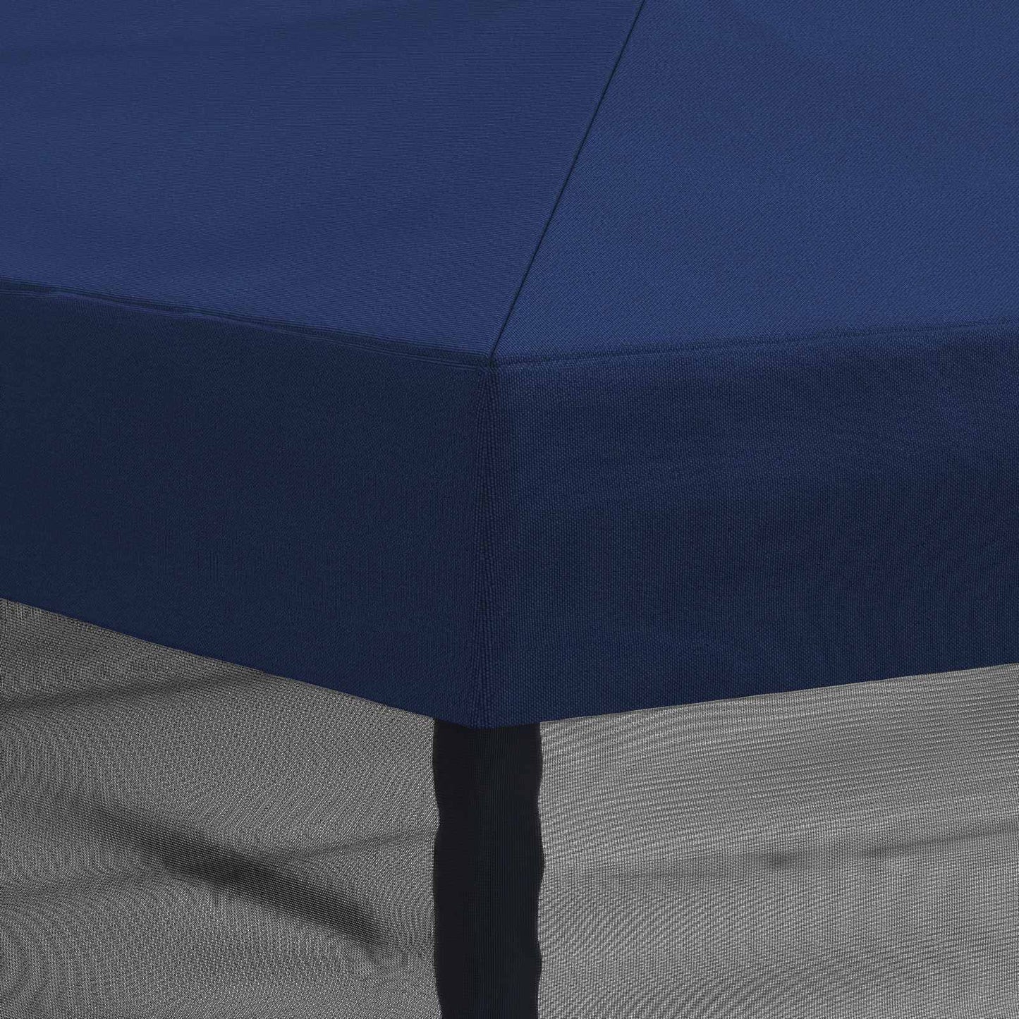 Teltduk med sidevegger 6 x 3 m Blå Polyester 190