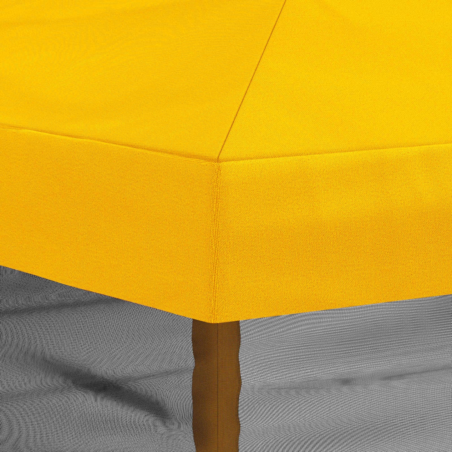 Teltduk med sidevegger 6 x 3 m Gul Polyester 190