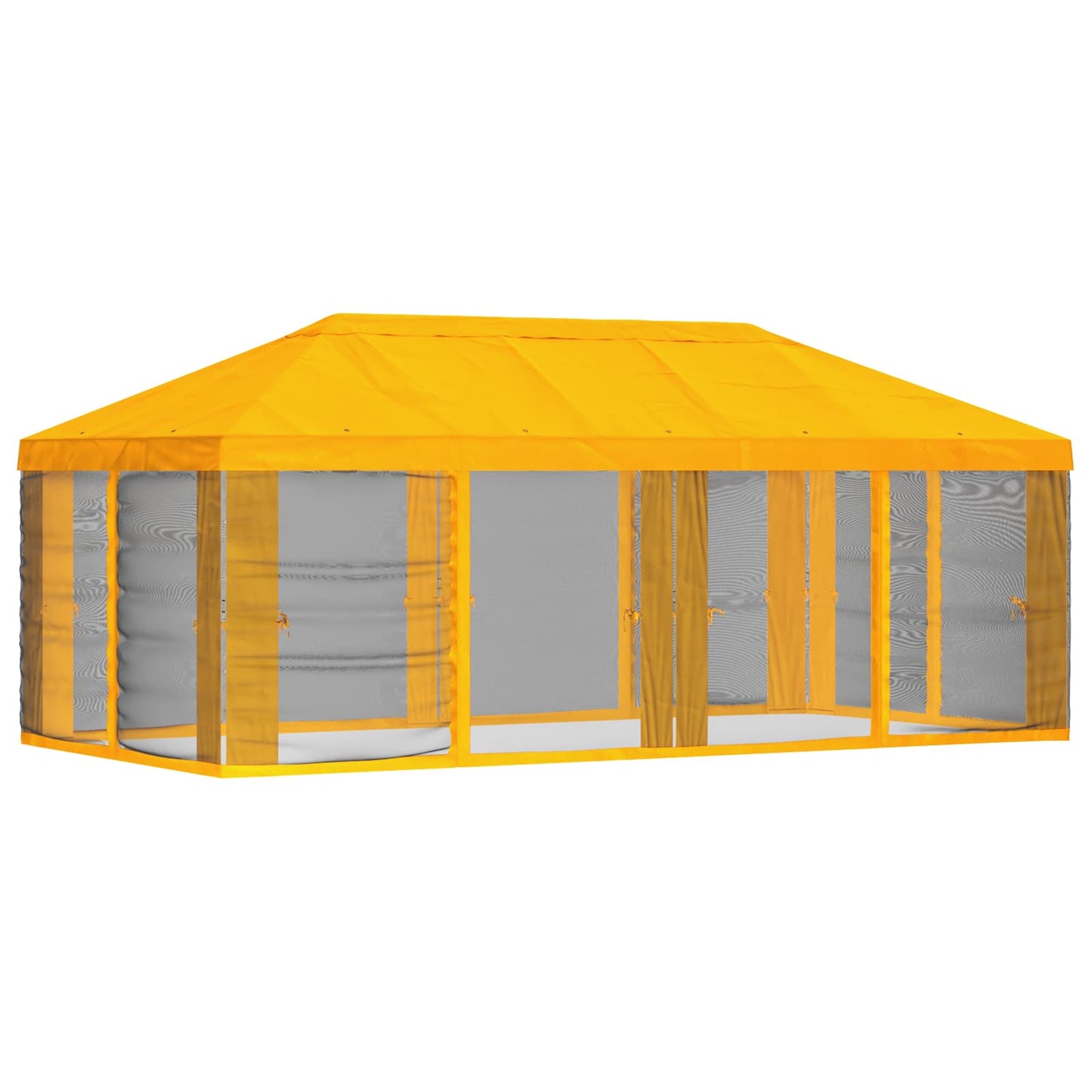 Teltduk med sidevegger 6 x 3 m Gul Polyester 190