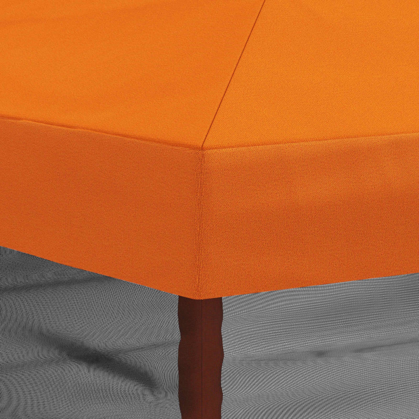 Teltduk med sidevegger 6 x 3 m Oransje Polyester 190