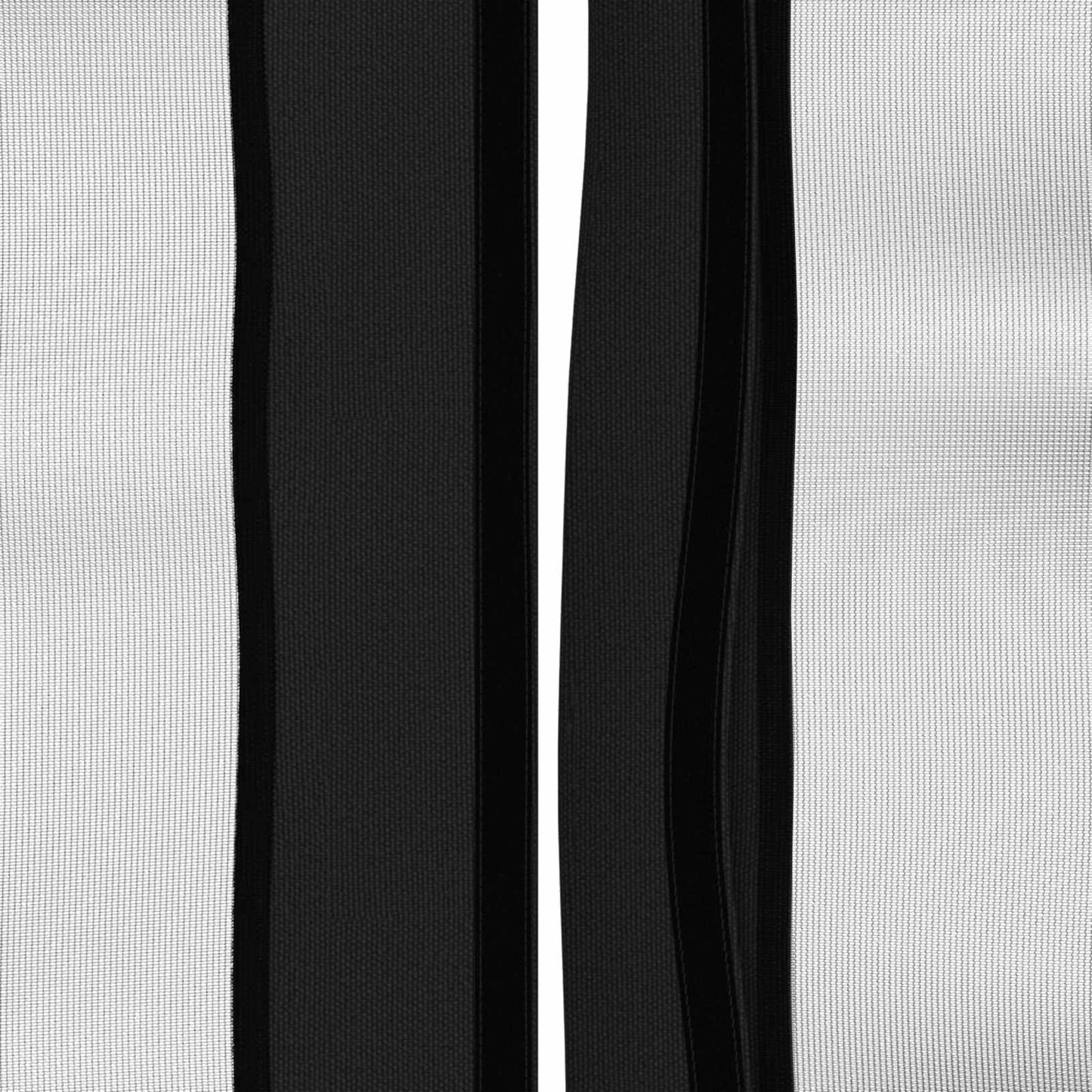 Teltduk med sidevegger 6 x 3 m Svart Polyester 190