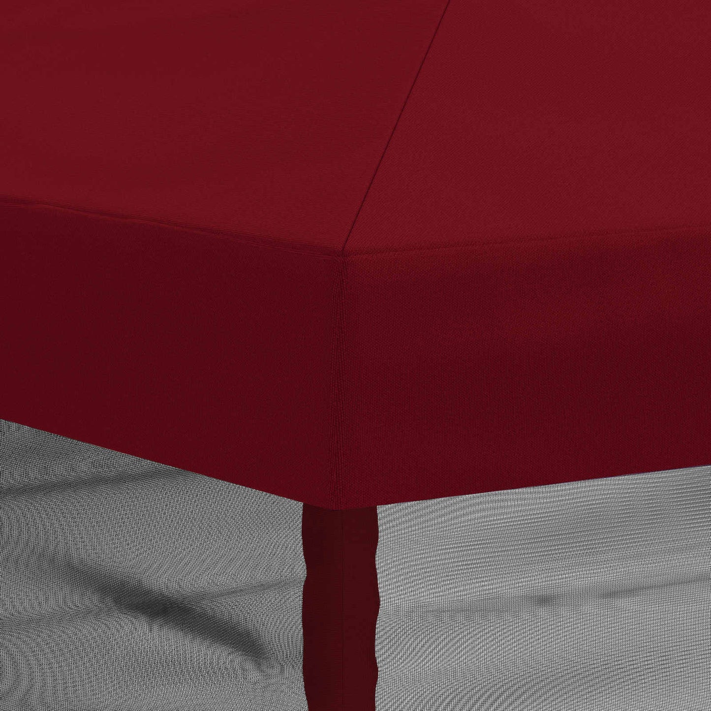 Teltduk med sidevegger 6 x 3 m Burgunder Polyester 190