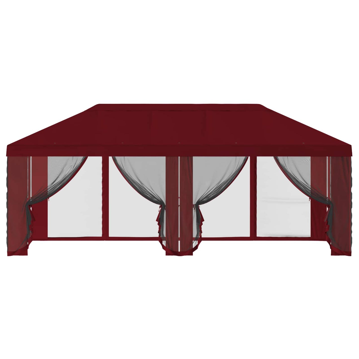 Teltduk med sidevegger 6 x 3 m Burgunder Polyester 190