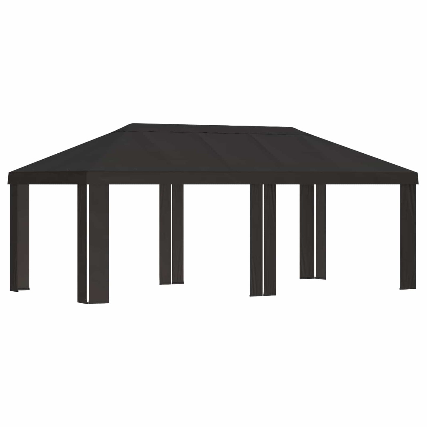 Gazebo Deksel 6 x 3 m Antrasitt Polyester 190 gsm