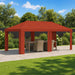 Gazebo Deksel 6 x 3 m Terrakotta Polyester 190 gsm