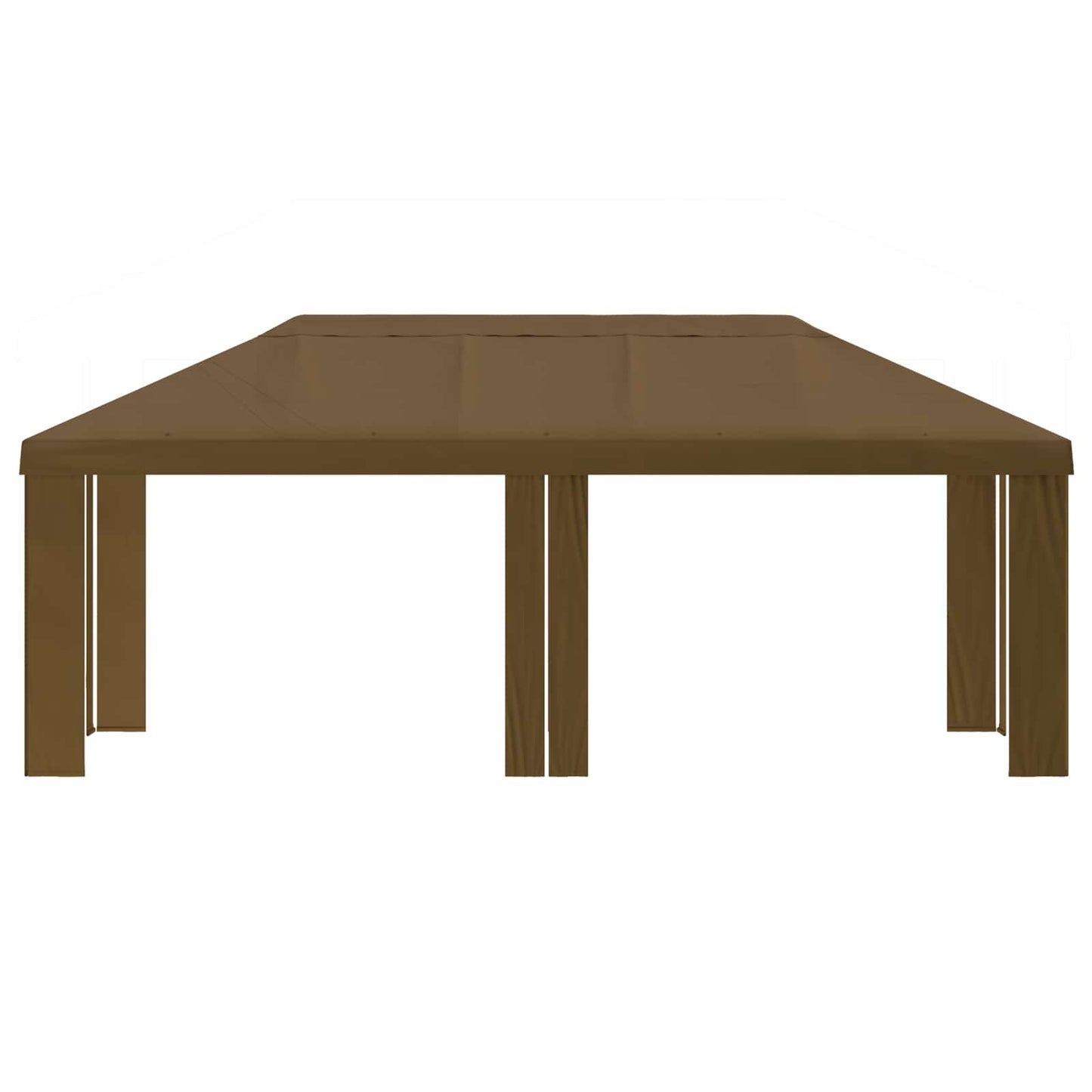 Gazebo Deksel 6 x 3 m Gråbrun Polyester 190 gsm