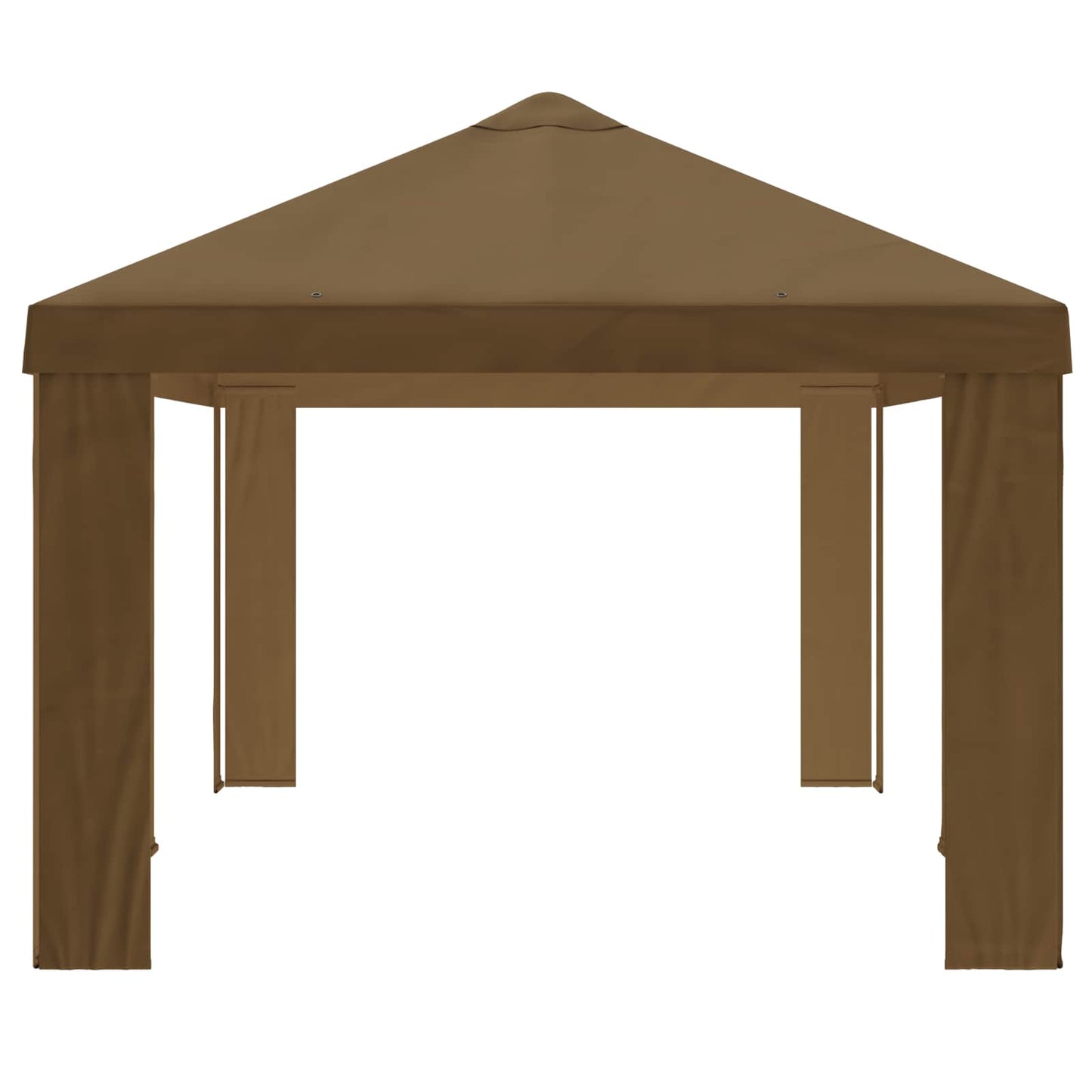 Gazebo Deksel 6 x 3 m Gråbrun Polyester 190 gsm