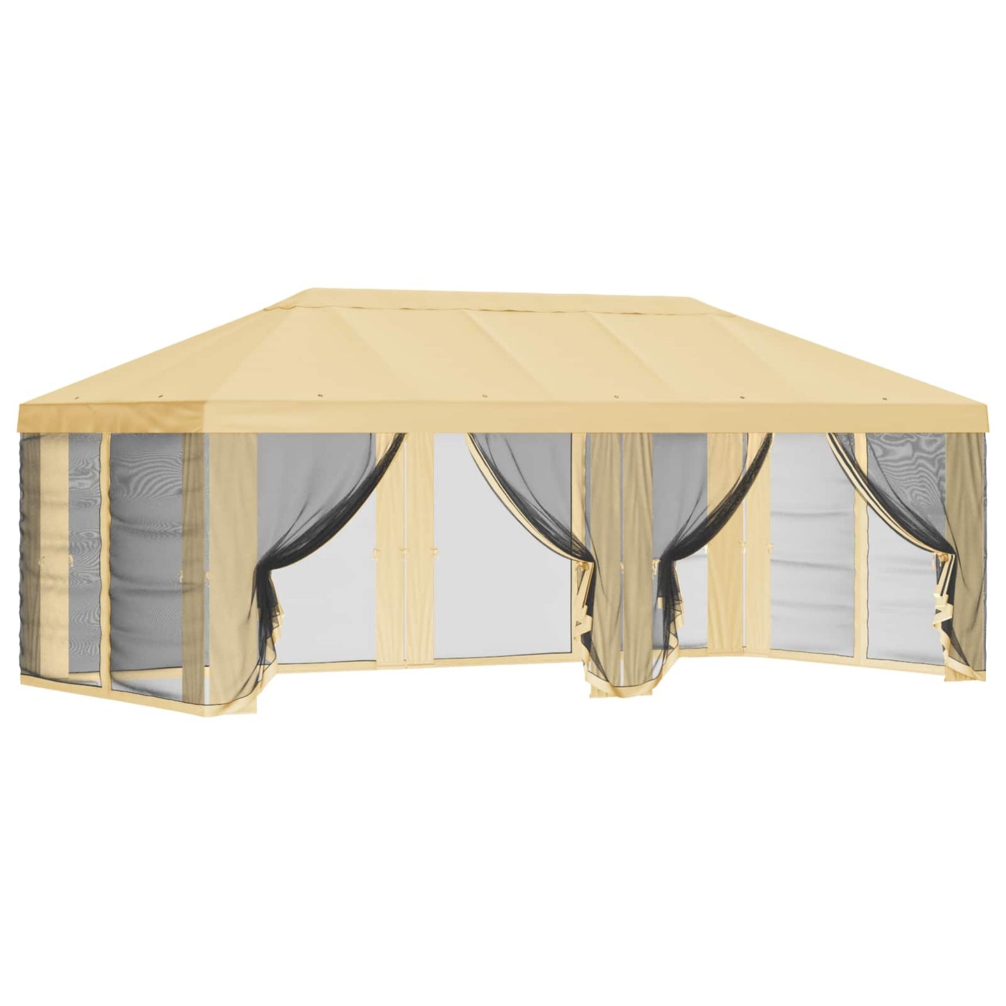 Teltduk med sidevegger Krem 600,5 x 300,5 cm Polyester