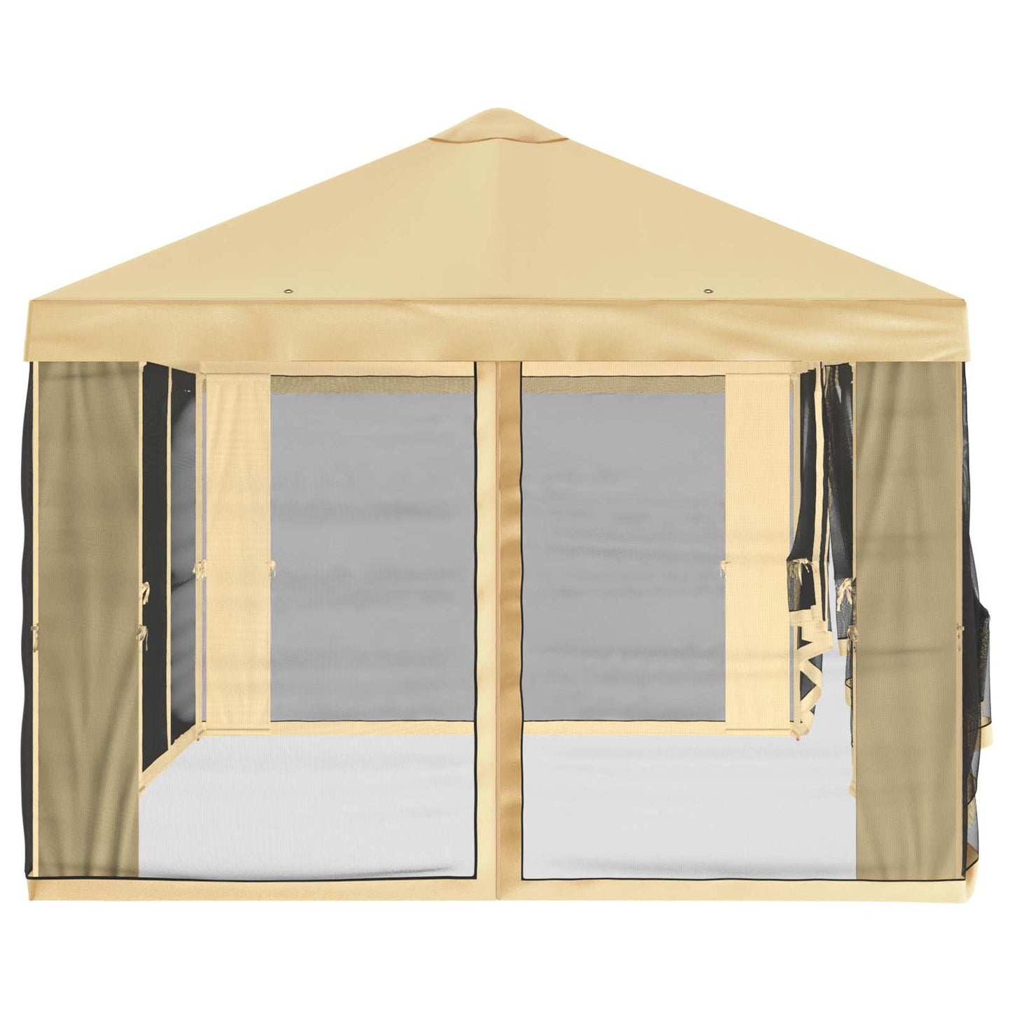 Teltduk med sidevegger Krem 600,5 x 300,5 cm Polyester