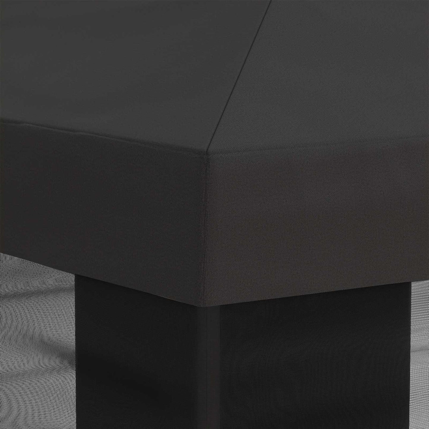 Teltduk med sidevegger Antrasitt 600,5 x 300,5 cm Polyester