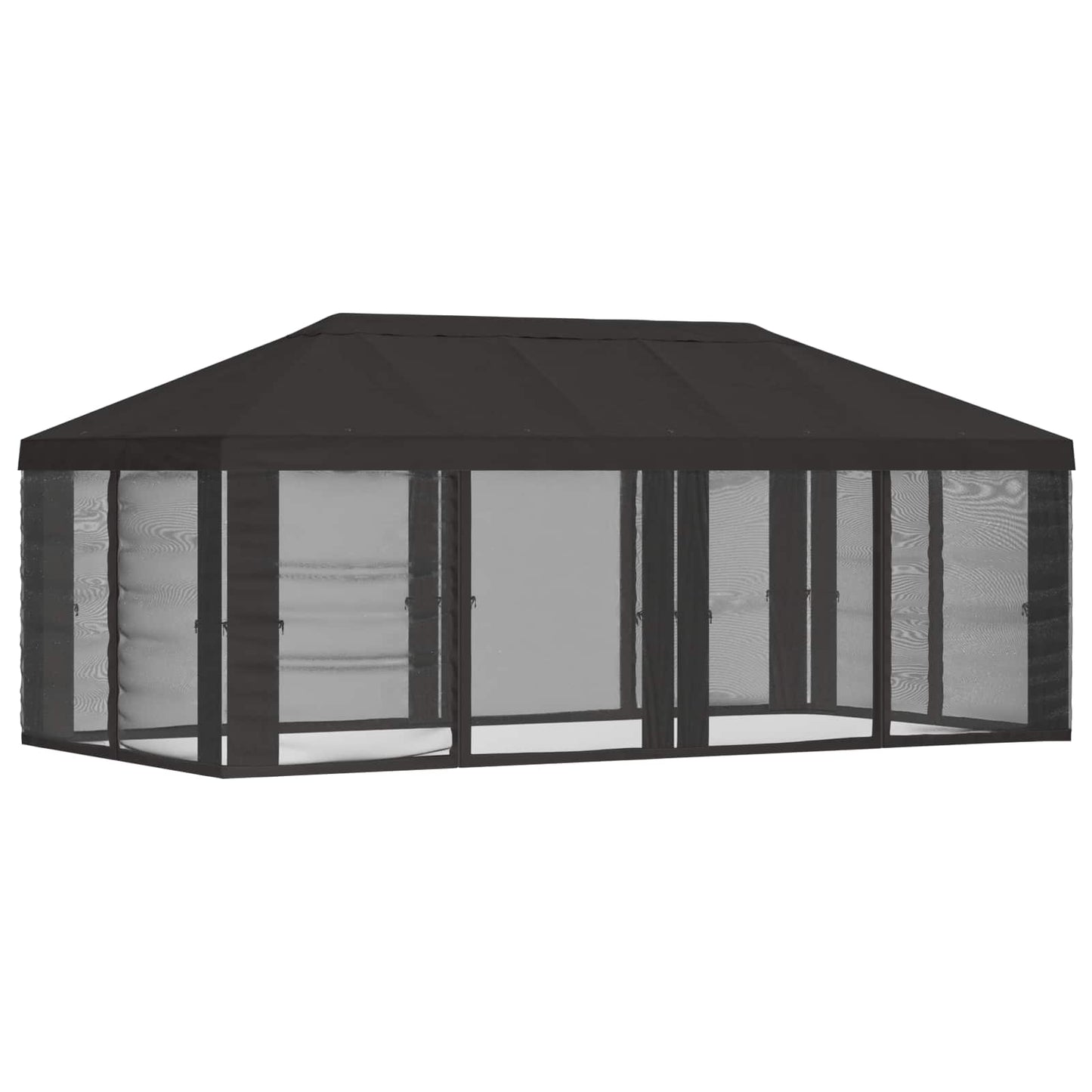 Teltduk med sidevegger Antrasitt 600,5 x 300,5 cm Polyester