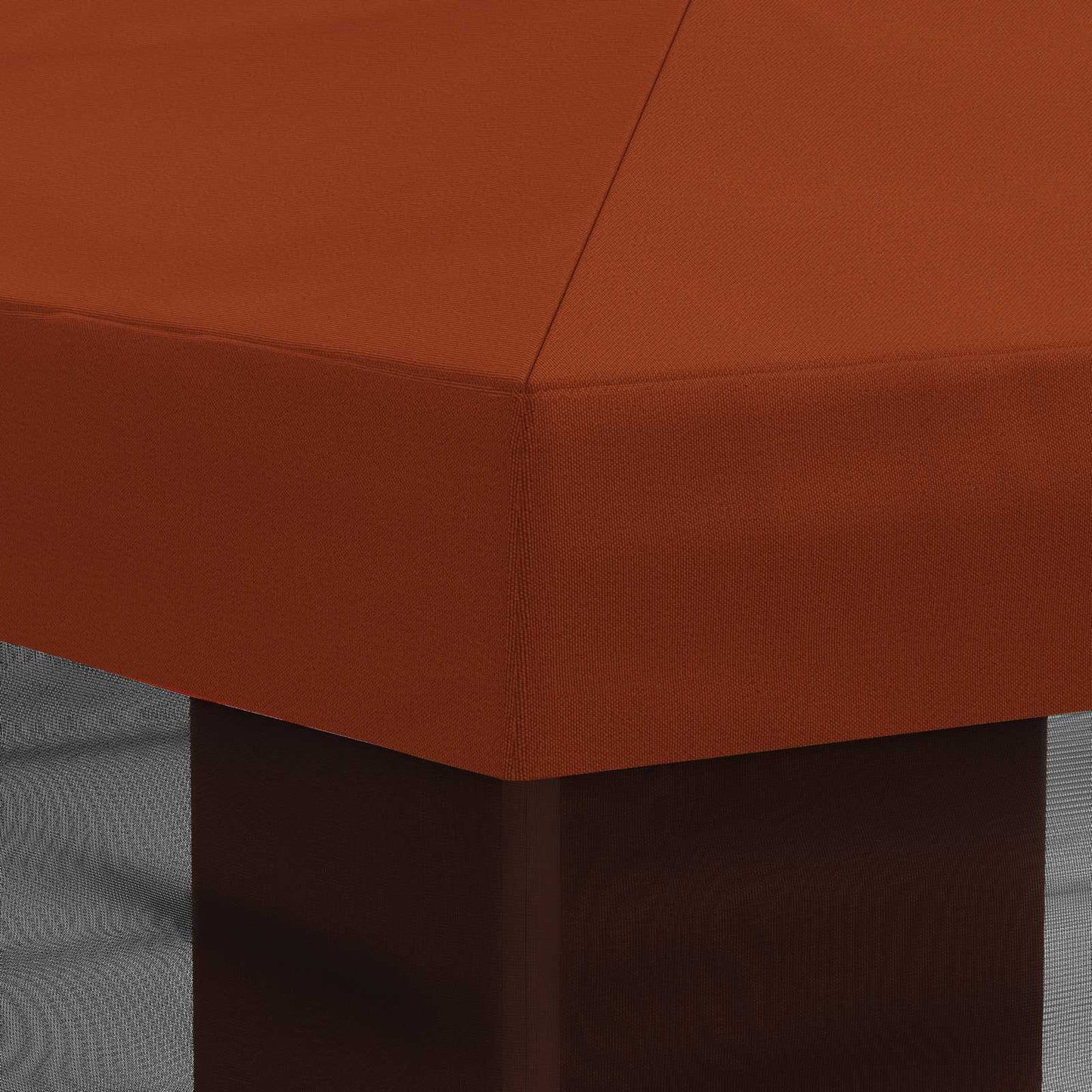 Teltduk med sidevegger Terrakotta 600,5 x 300,5 cm Polyester