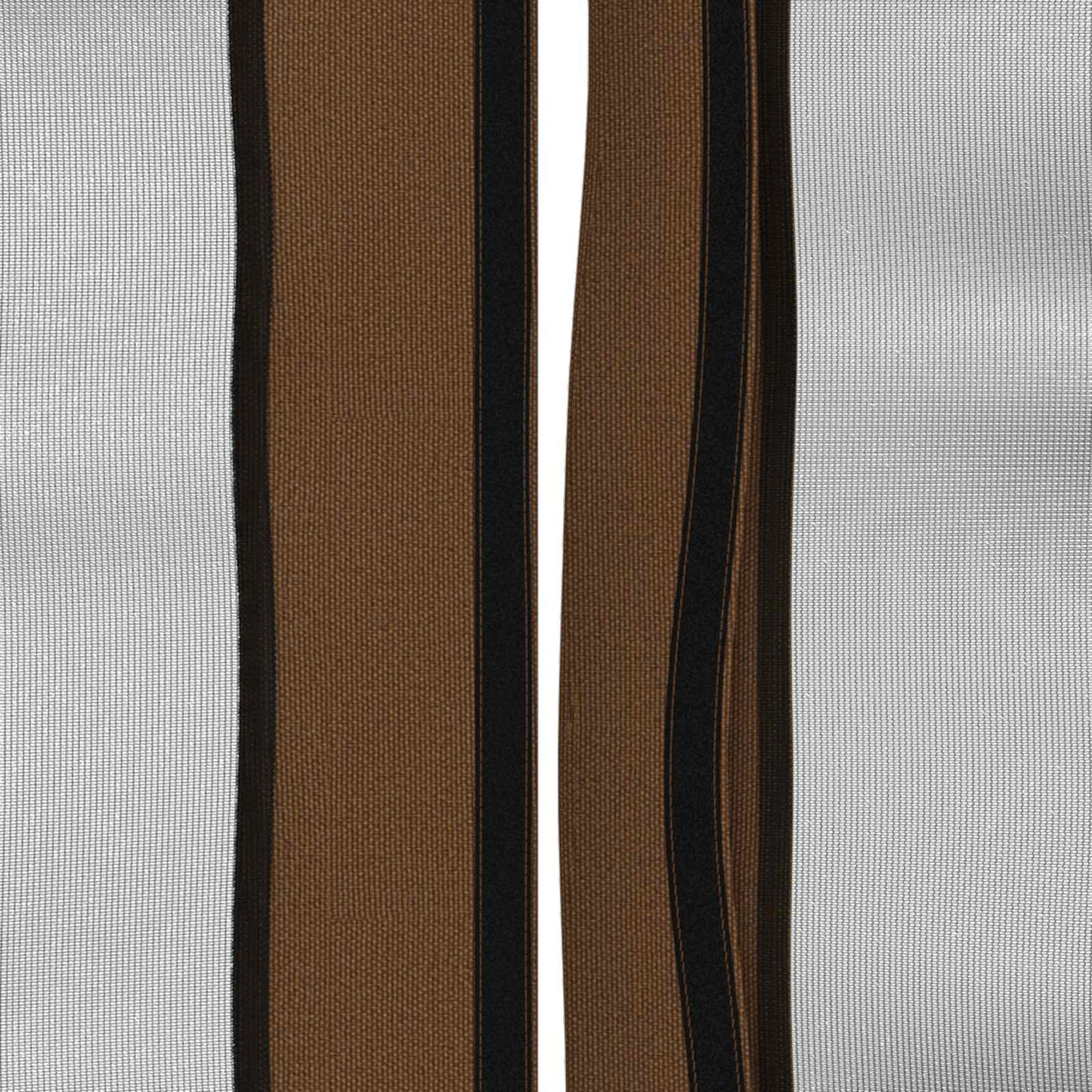 Teltduk med sidevegger Gråbrun 600,5 x 300,5 cm Polyester