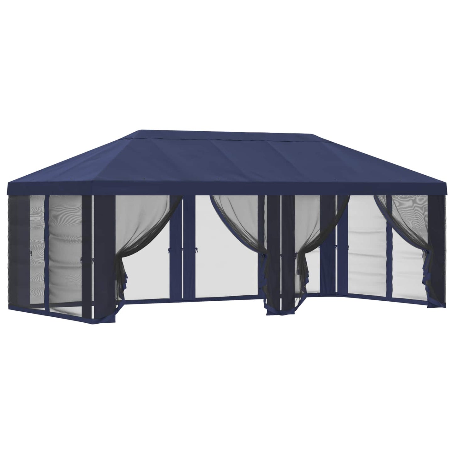 Teltduk med sidevegger Blå 600,5 x 300,5 cm Polyester