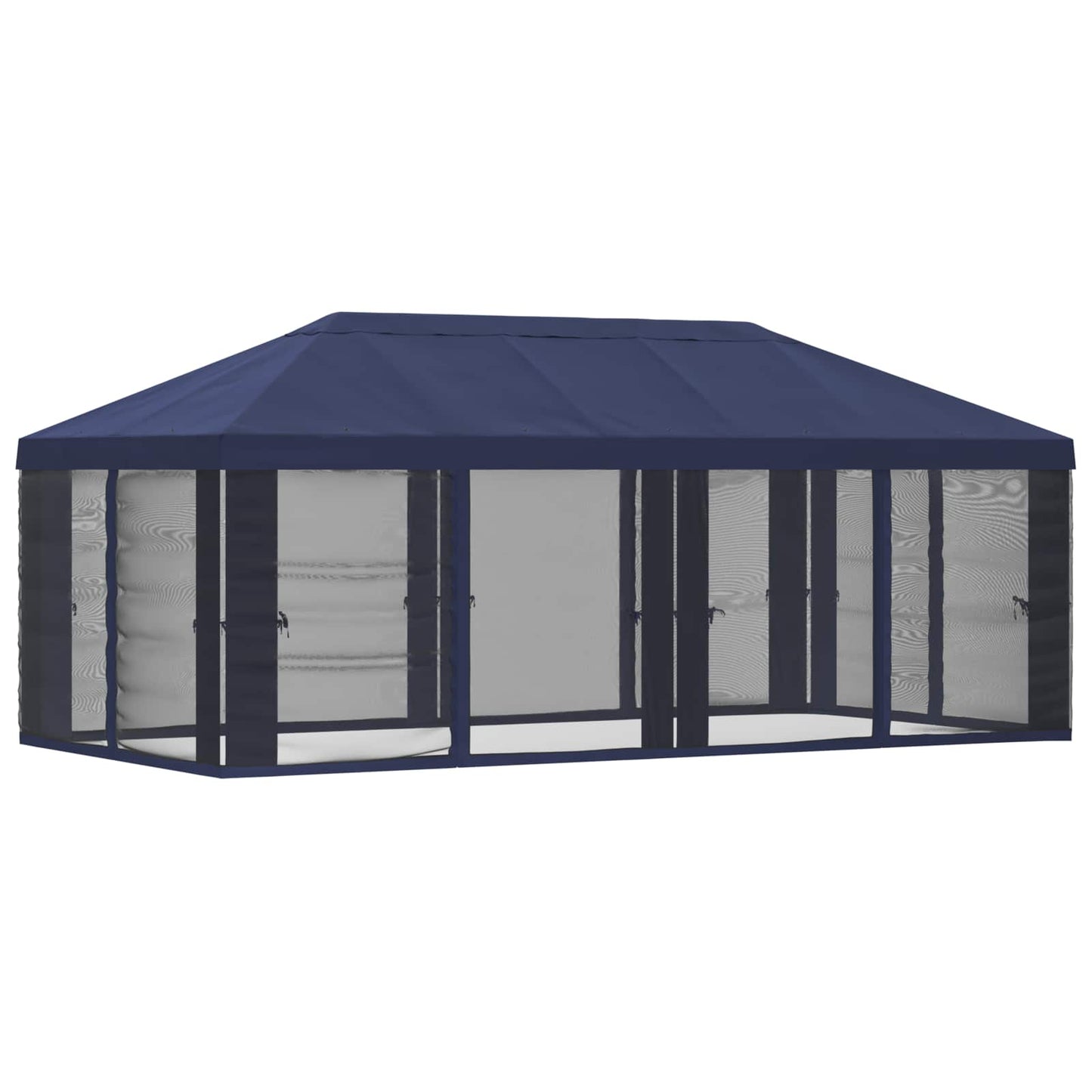Teltduk med sidevegger Blå 600,5 x 300,5 cm Polyester