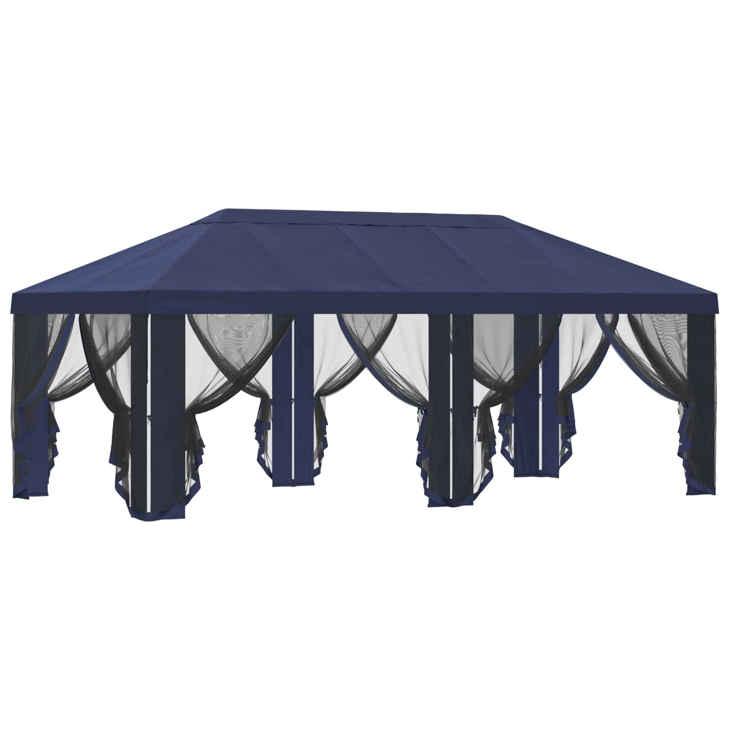 Teltduk med sidevegger Blå 600,5 x 300,5 cm Polyester
