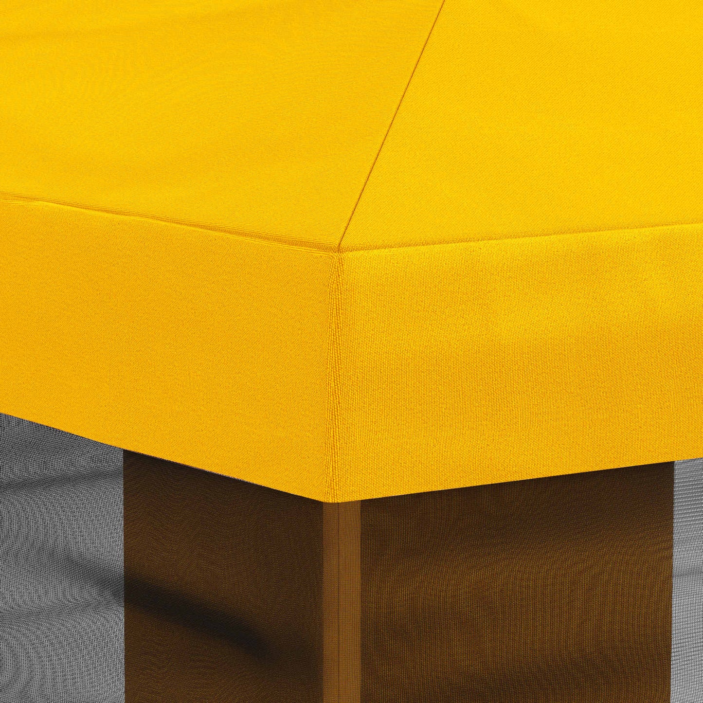 Teltduk med sidevegger Gul 600,5 x 300,5 cm Polyester