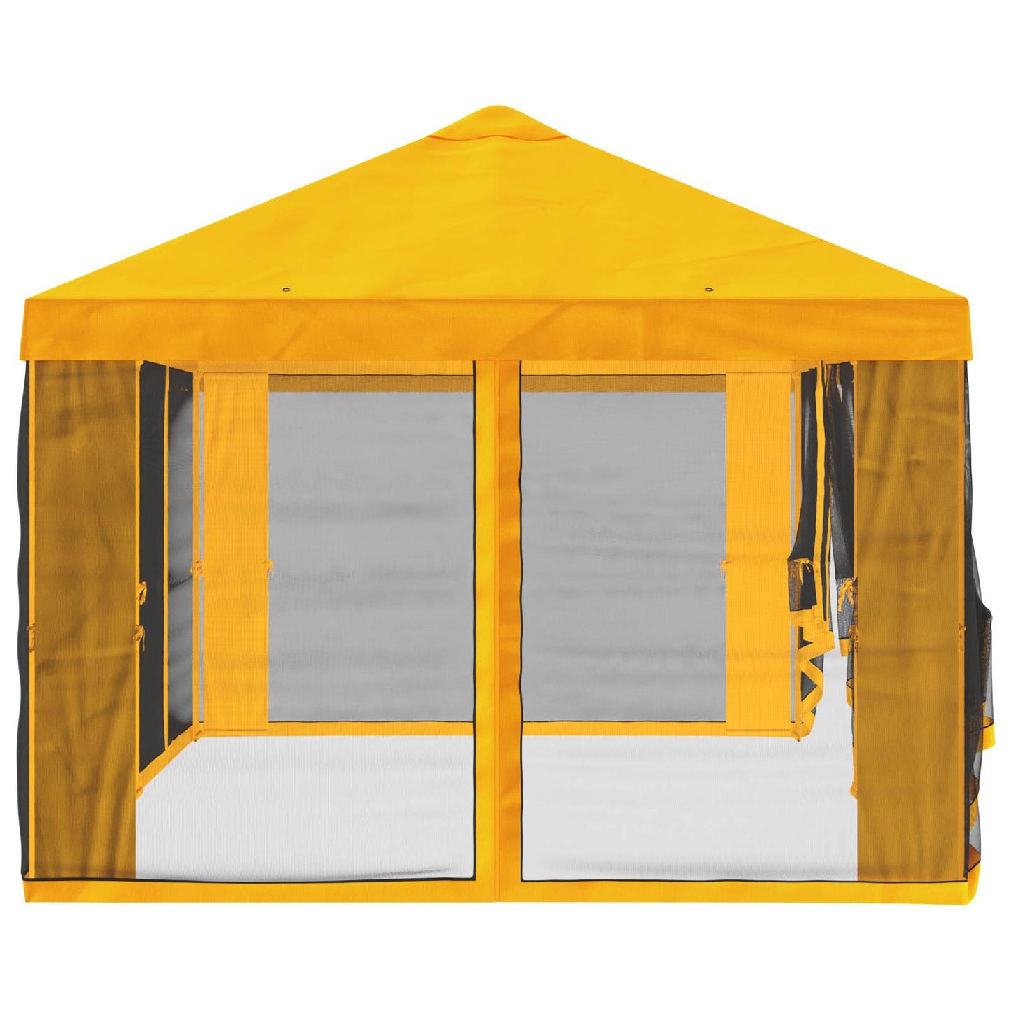 Teltduk med sidevegger Gul 600,5 x 300,5 cm Polyester