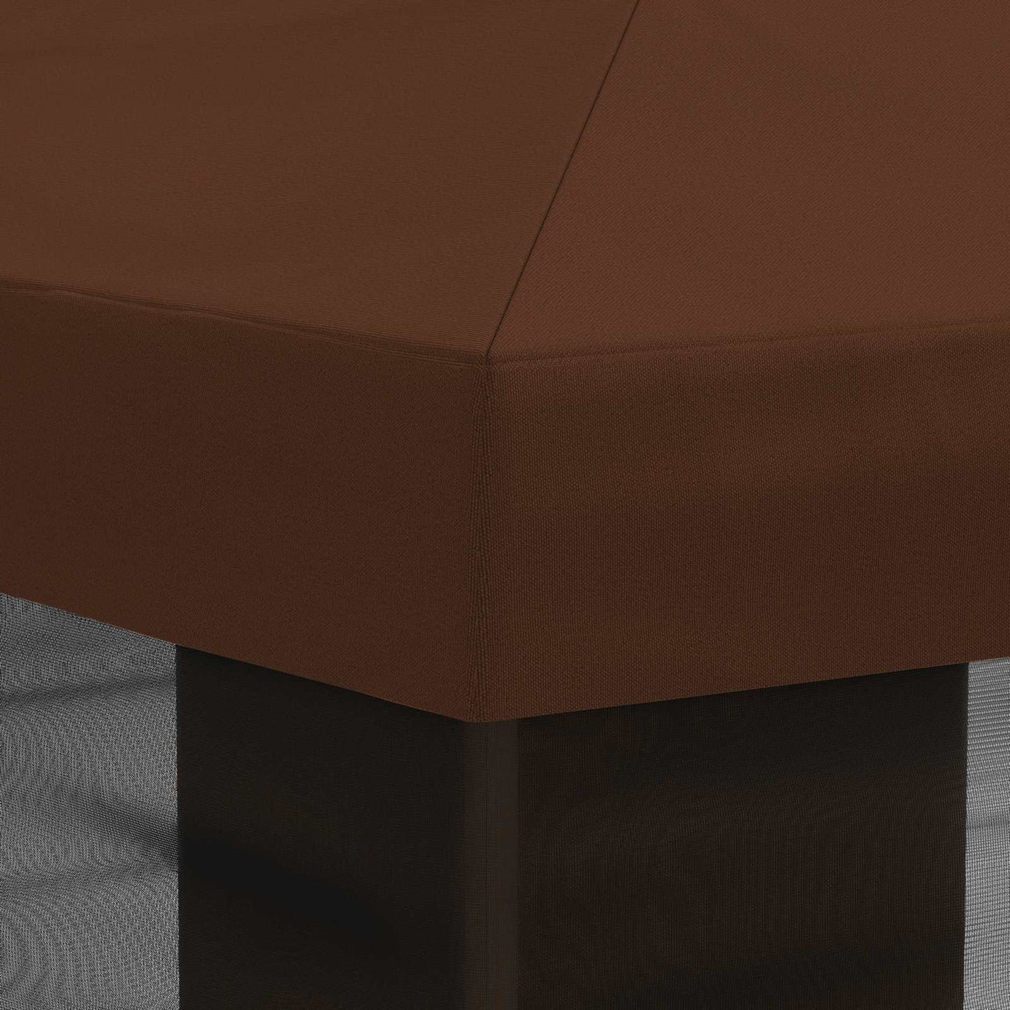 Teltduk med sidevegger Brun 600,5 x 300,5 cm Polyester