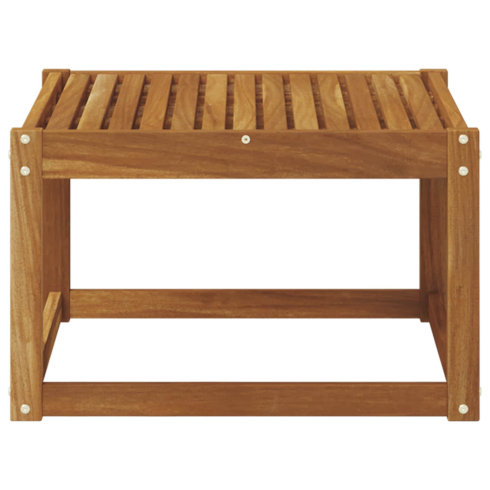 Utebord Solid akasietre Naturlig 59 x 59 x 37 cm vidaXL