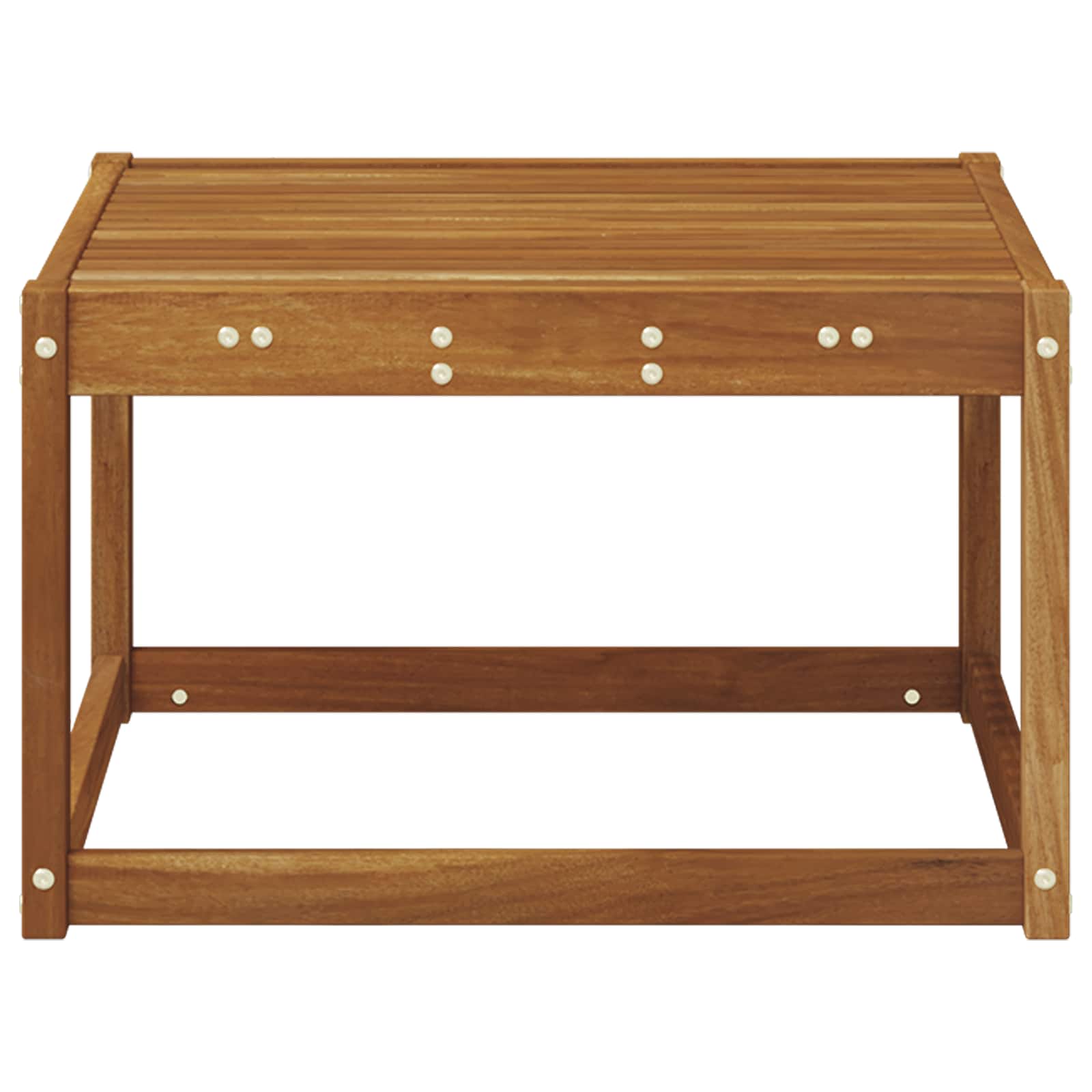 Utebord Solid akasietre Naturlig 59 x 59 x 37 cm vidaXL