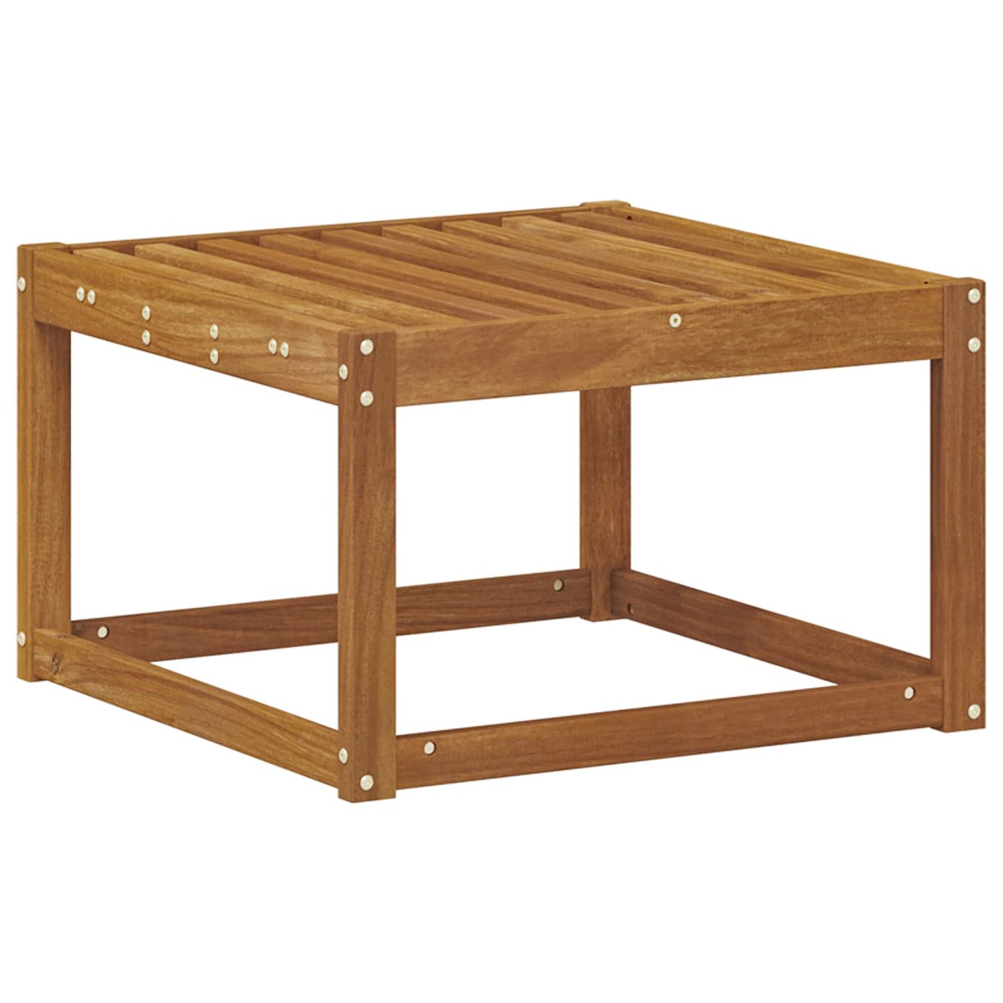 Ute fotstøtte Solid akasietre Naturlig 59 x 59 x 37 cm vidaXL