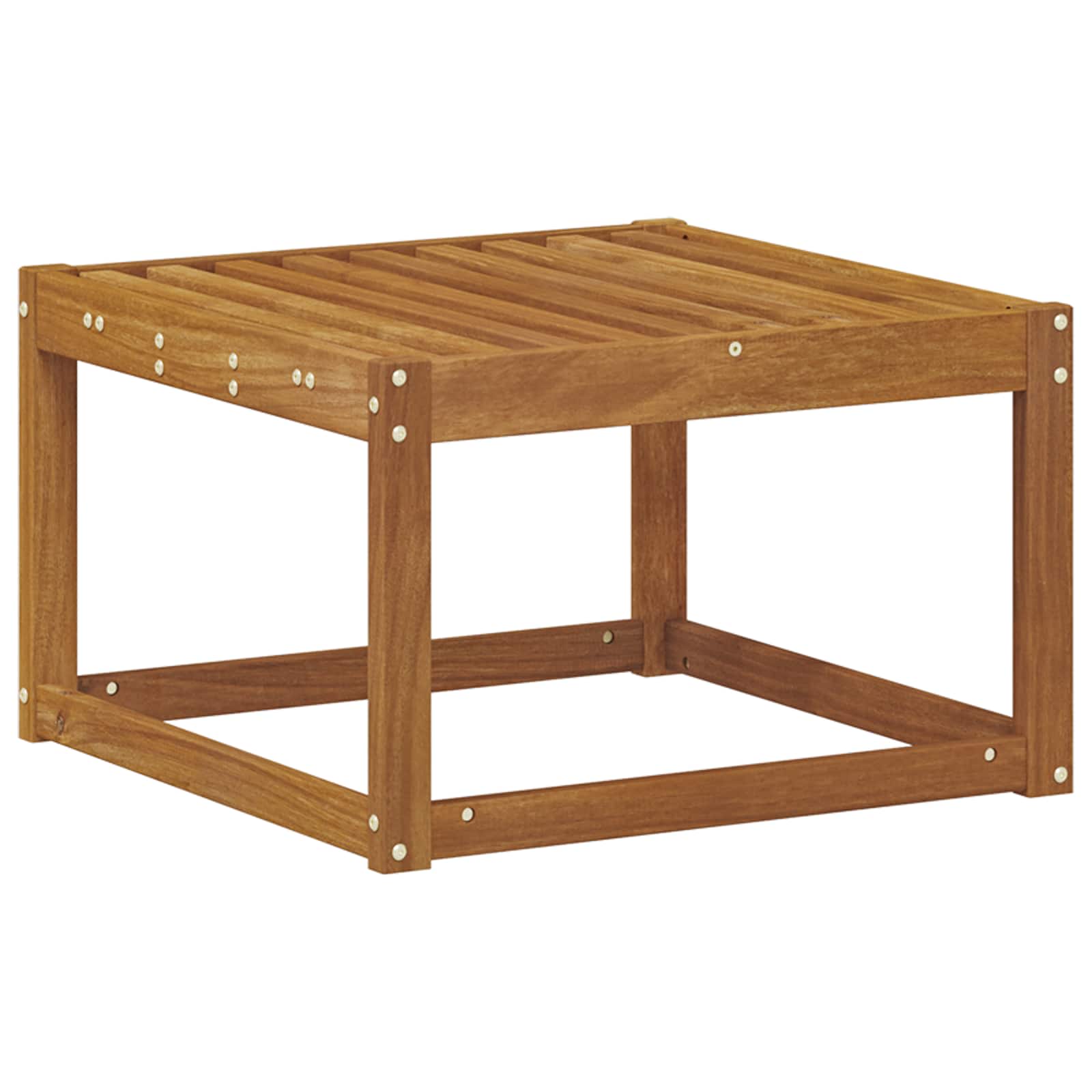 Ute fotstøtte Solid akasietre Naturlig 59 x 59 x 37 cm vidaXL