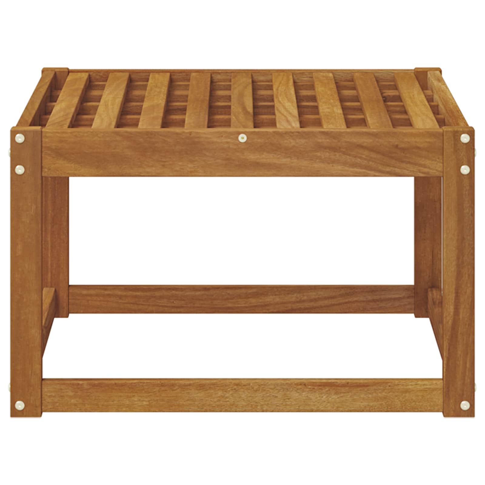 Ute fotstøtte Solid akasietre Naturlig 59 x 59 x 37 cm vidaXL