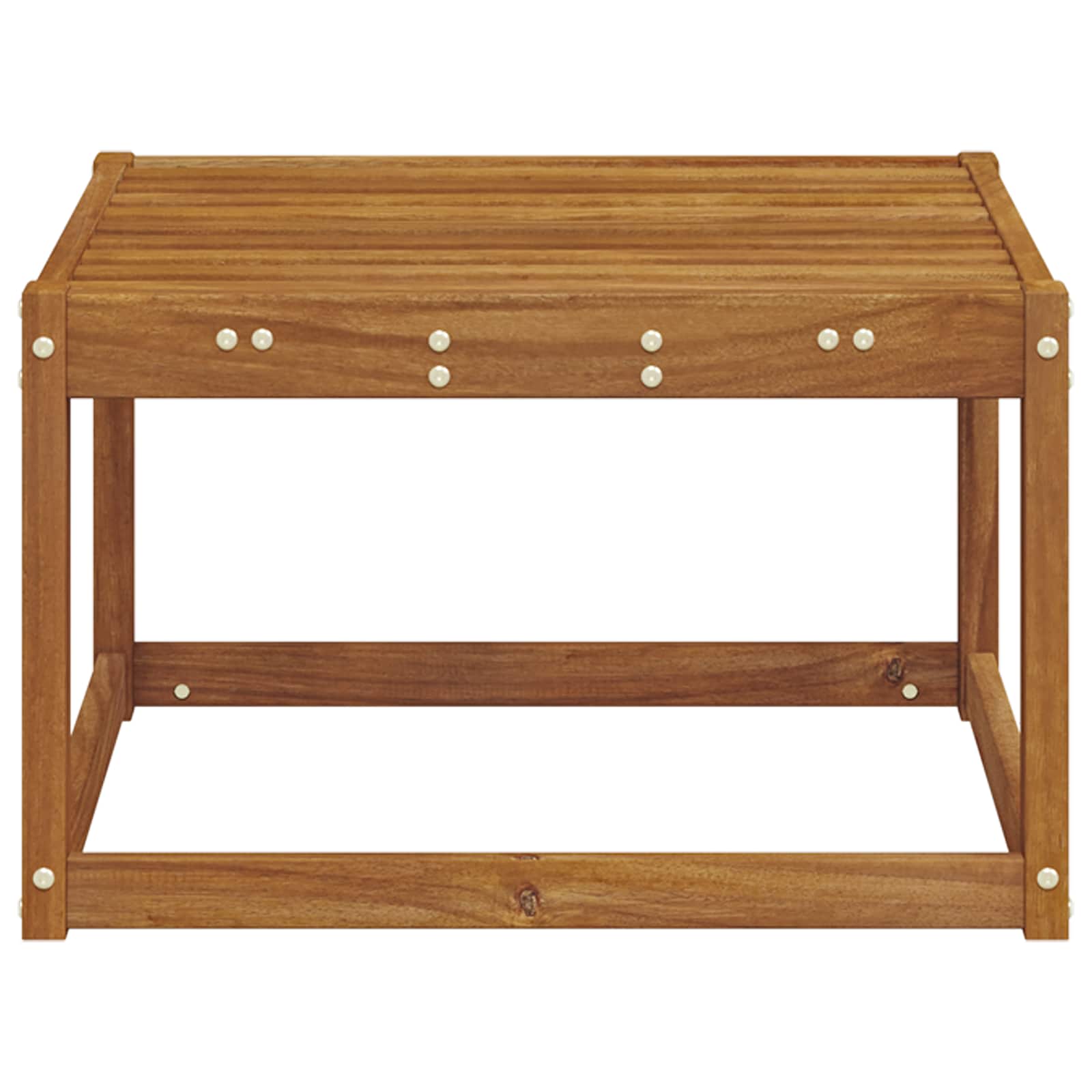 Ute fotstøtte Solid akasietre Naturlig 59 x 59 x 37 cm vidaXL