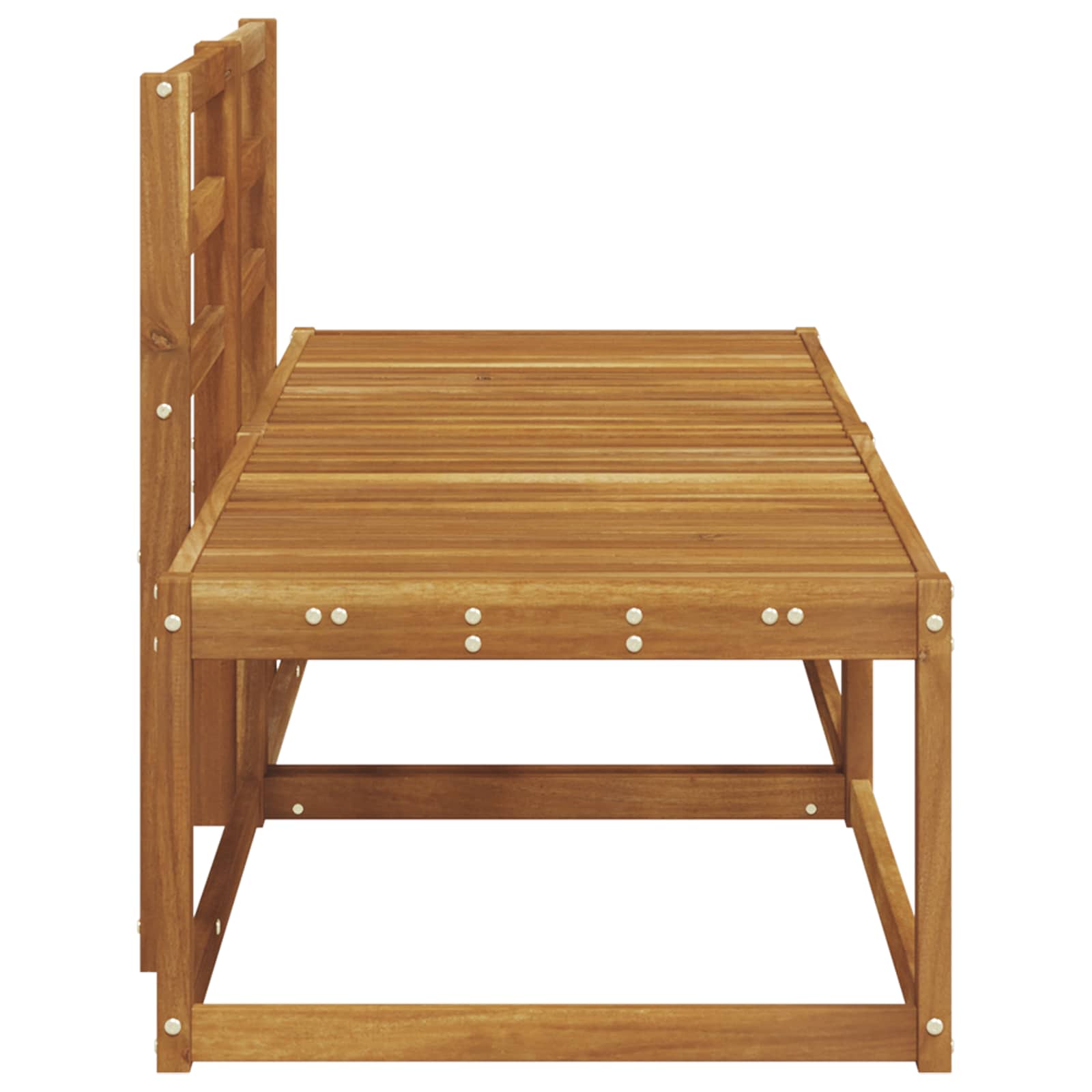 Utendørs End Sofagruppe 2 Stk Naturlig 182,5 x 63 x 73 cm vidaXL